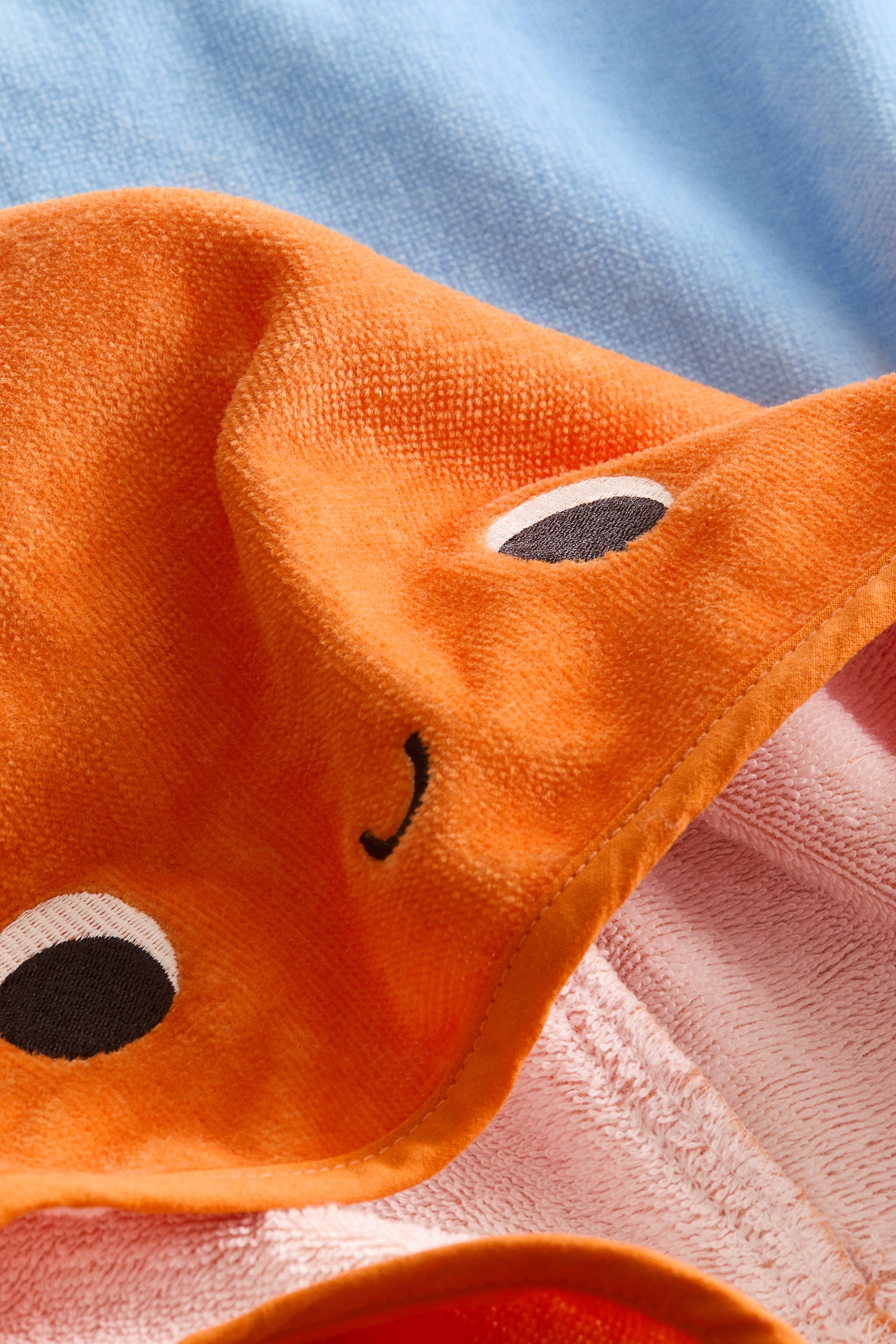 Рушник-пончо для немовлят - Світло-блакитний/восьминіг/Білий/пелікан/Червоний/полуниця/Коричневий/ведмедик/Оливково-зелений/динозавр/Світло-рожевий/квітка - 3