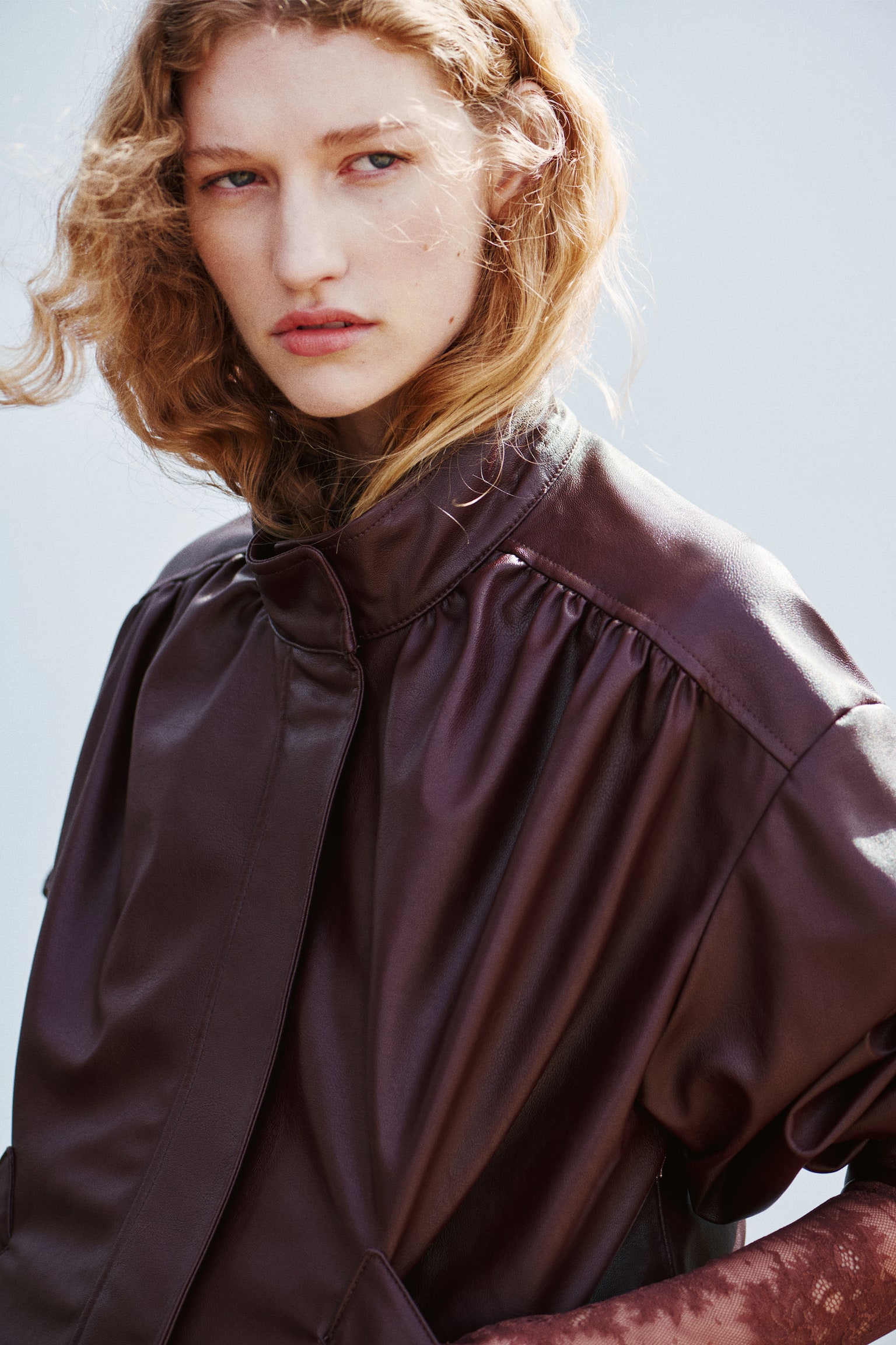 Jacket - Burgundy/Brown - 4