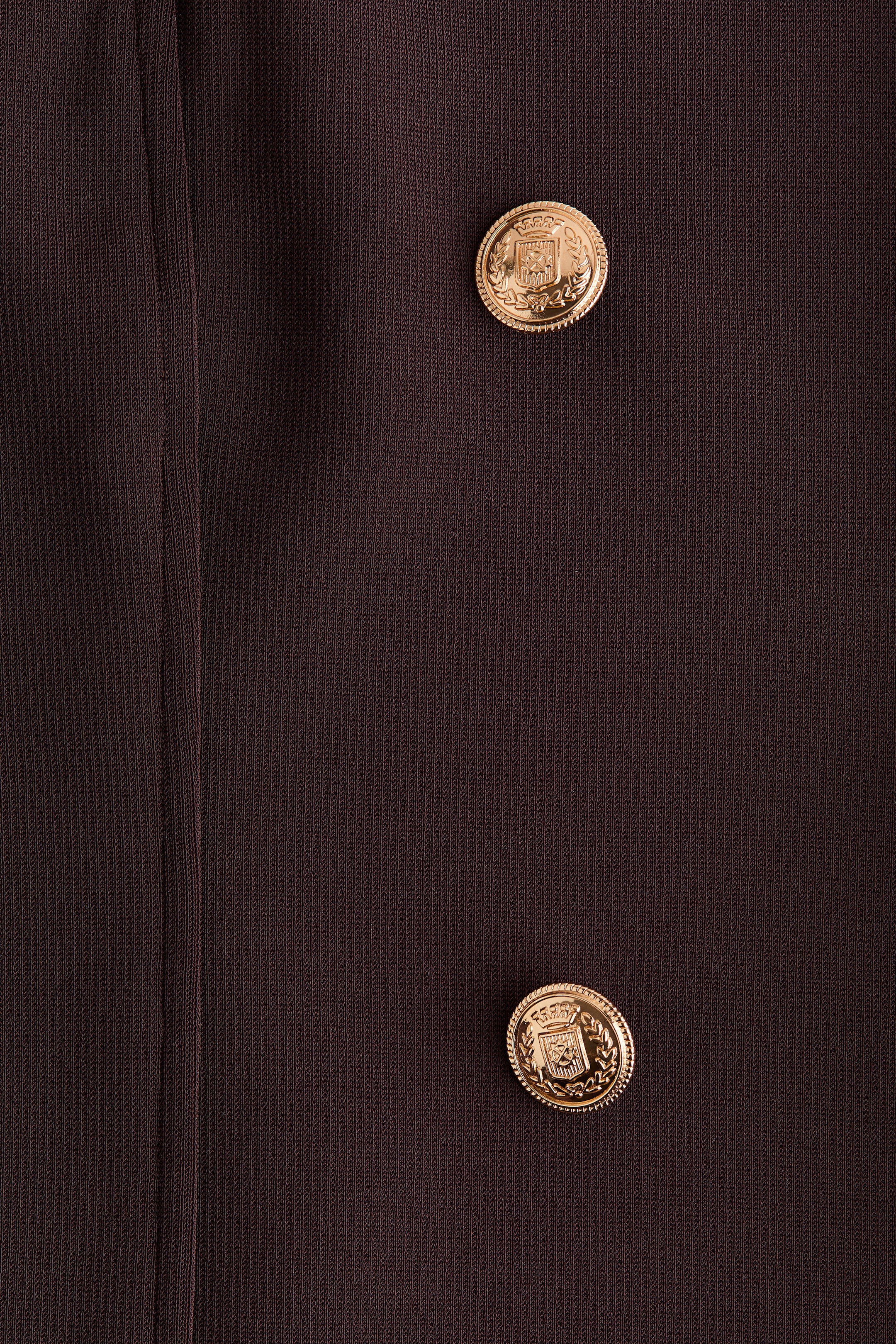 Женские куртки H&M Button-Detail Jersey Jacket — фото 7