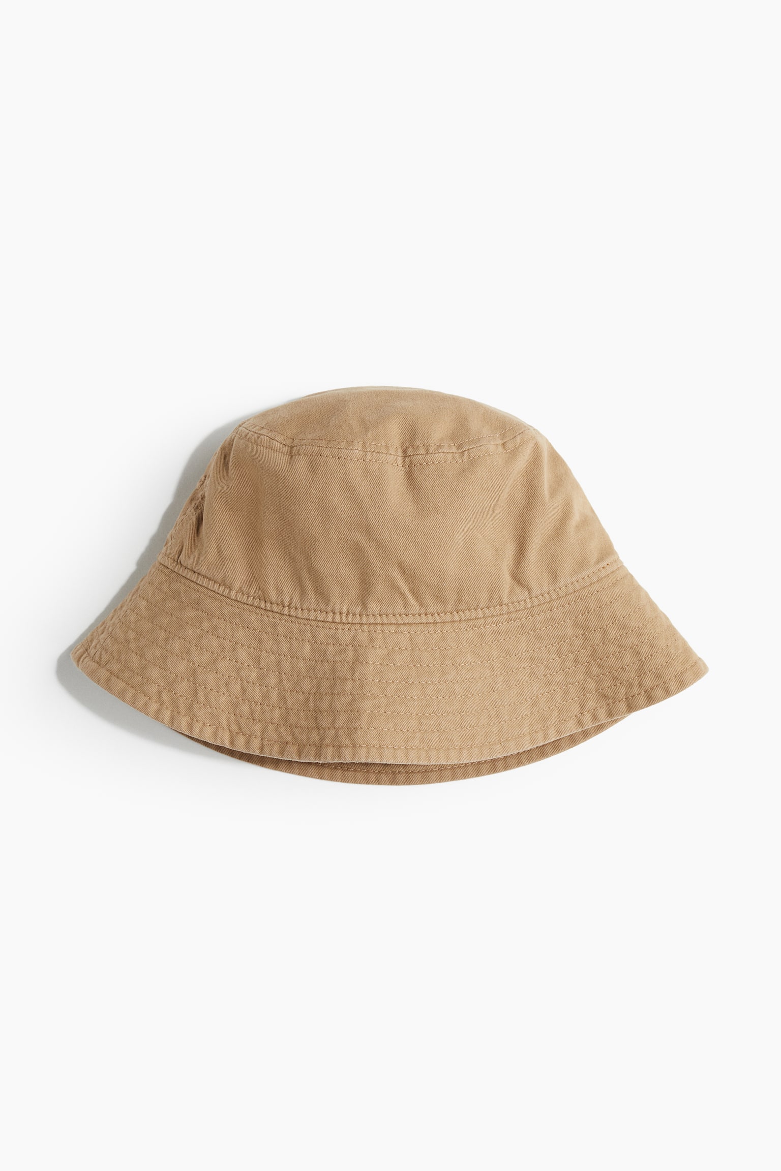 Cotton Bucket Hat - Beige/Light beige/Dark brown/White/Beige - 1