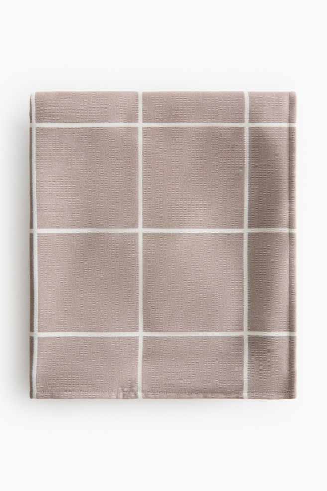 Reversible Bed Throw - Taupe - 1