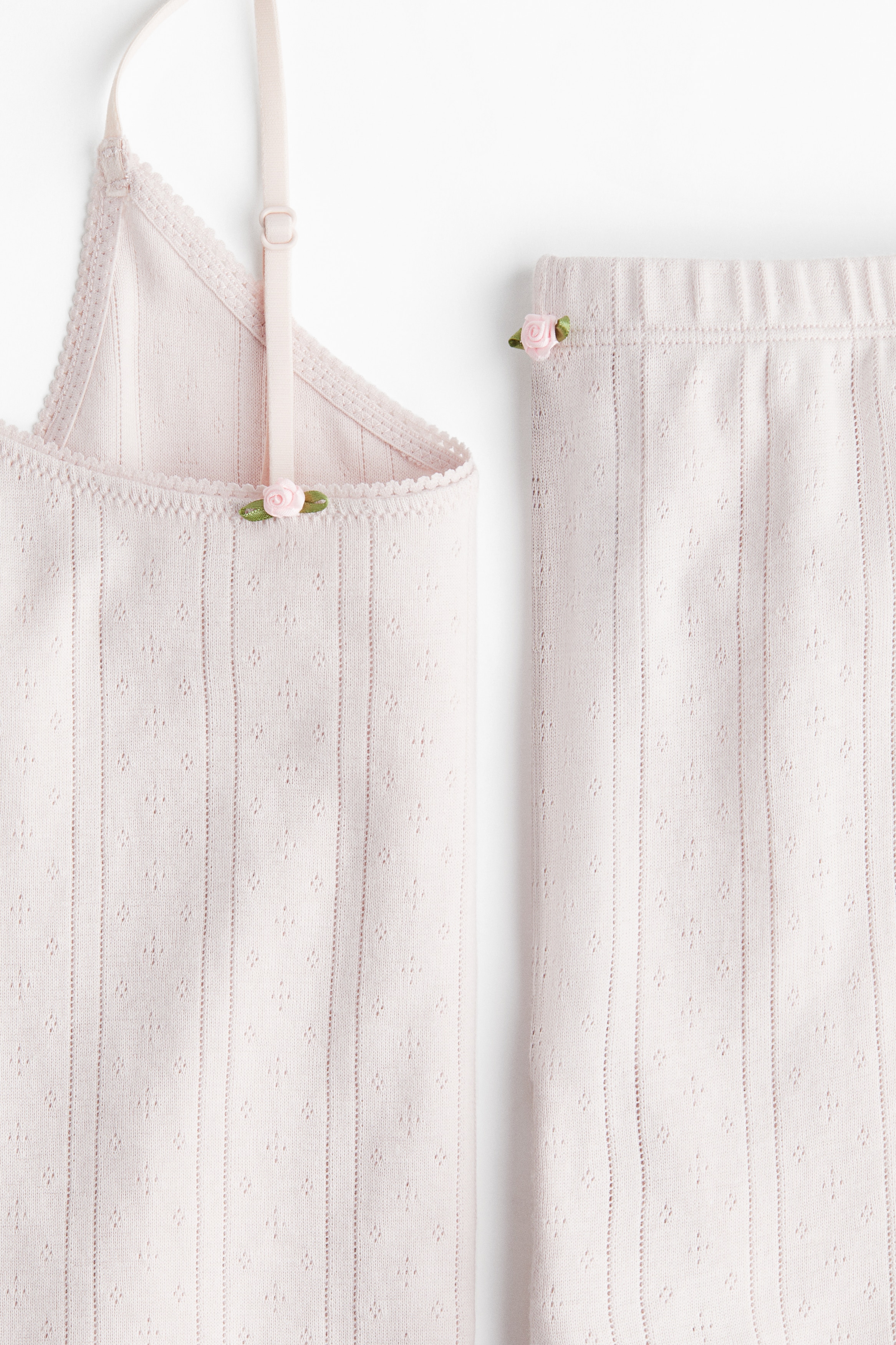 Cotton pointelle pyjamas