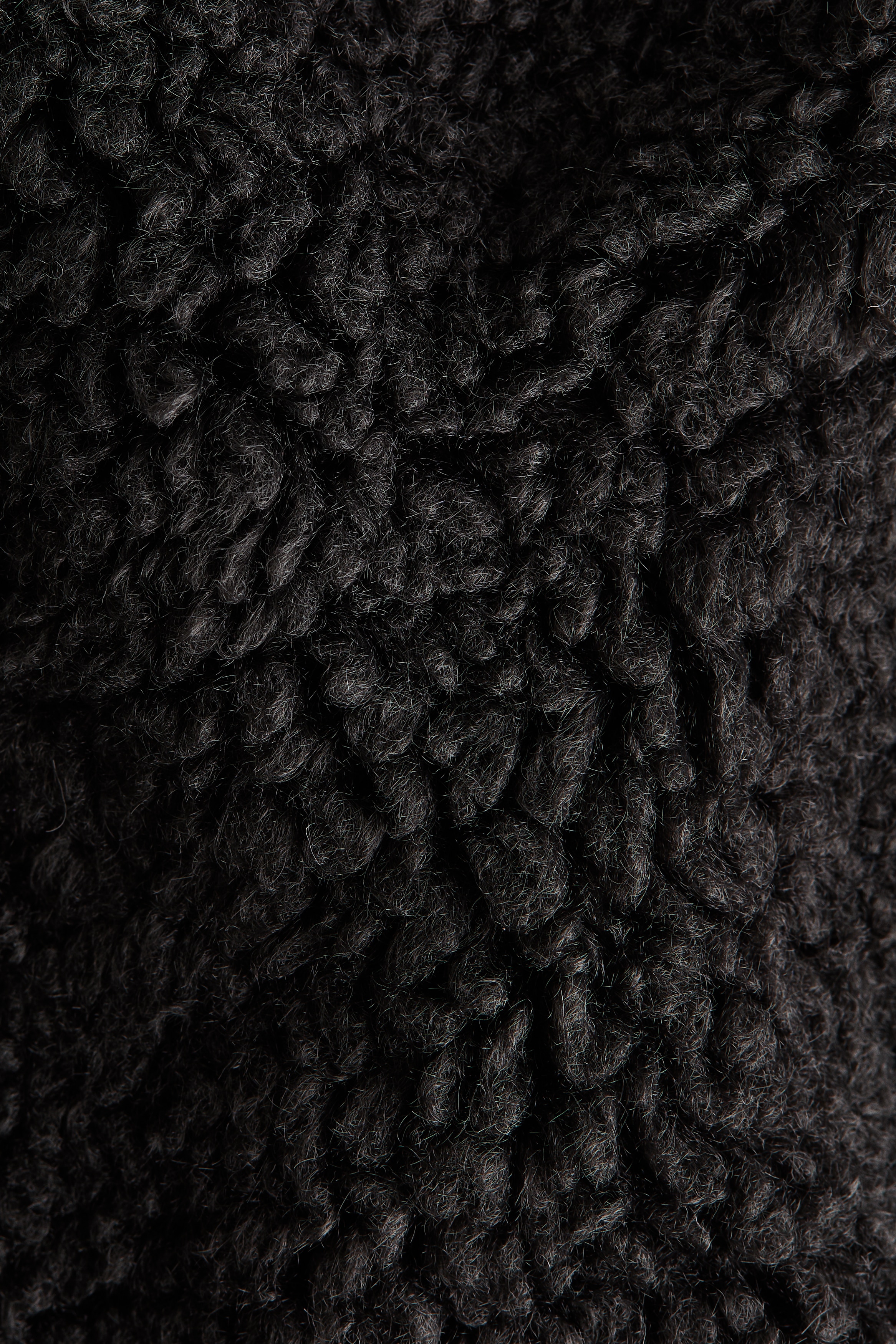 Collared teddy jacket