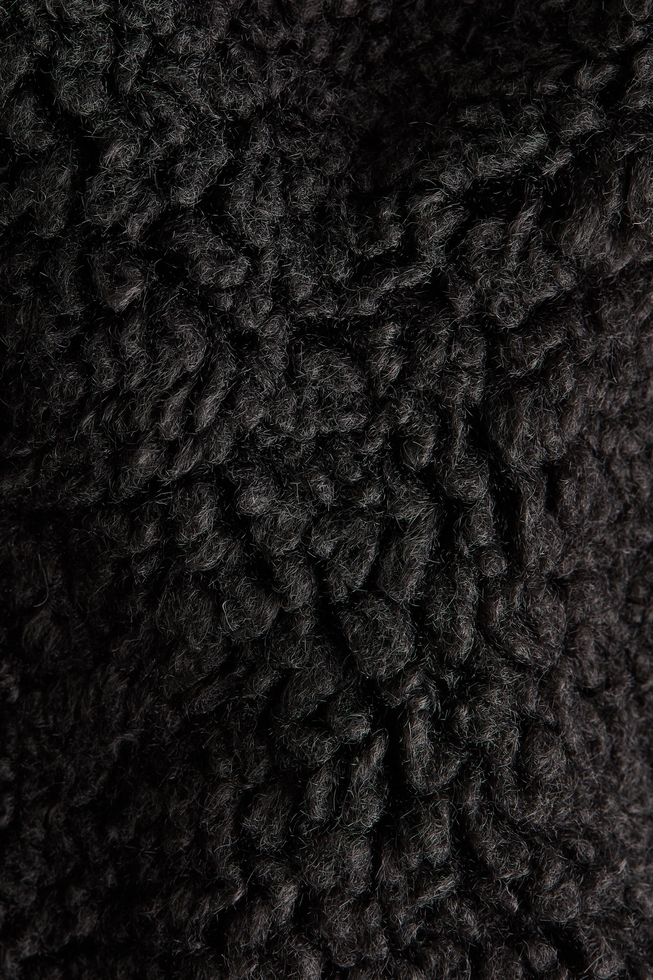 View larger image: Collared teddy jacket - Black - Ladies | H&M GB 2