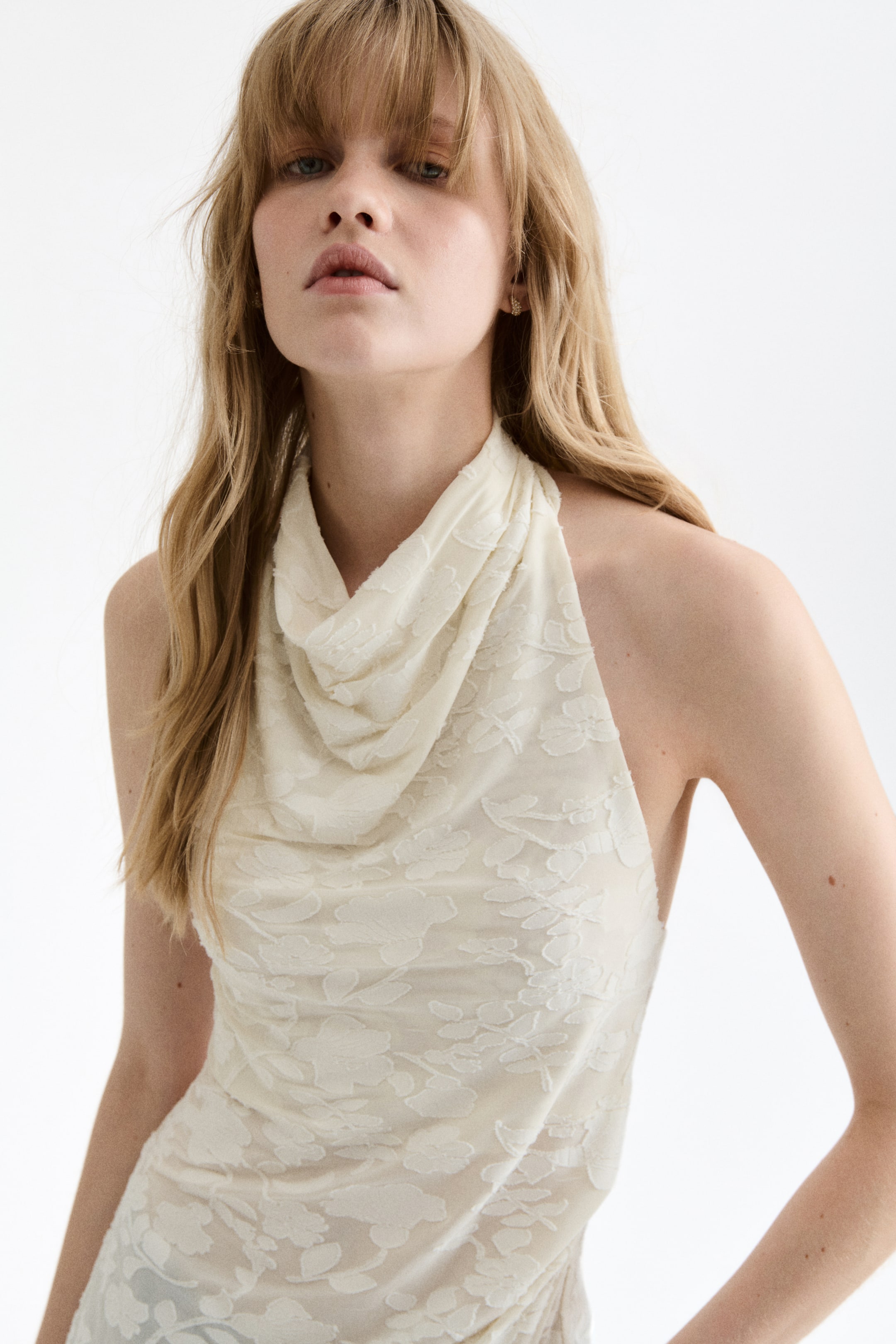 Zobacz większy obraz: Top z mocowaniem na karku - Biały - ONA | H&M PL 4