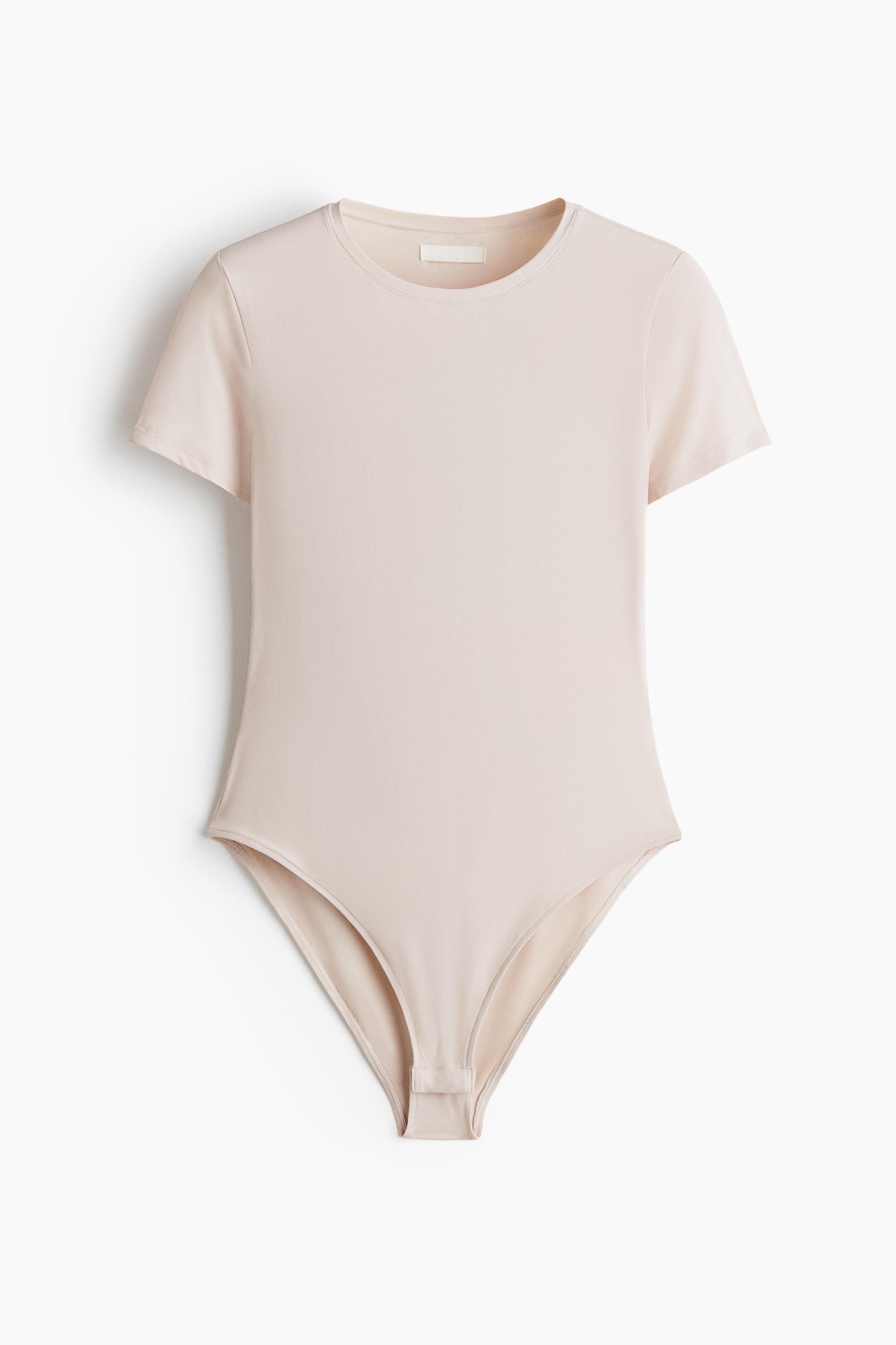 Body de manga corta en microfibra - Topo claro/Marrón oscuro/Negro/Rosa empolvado oscuro/Gris oscuro