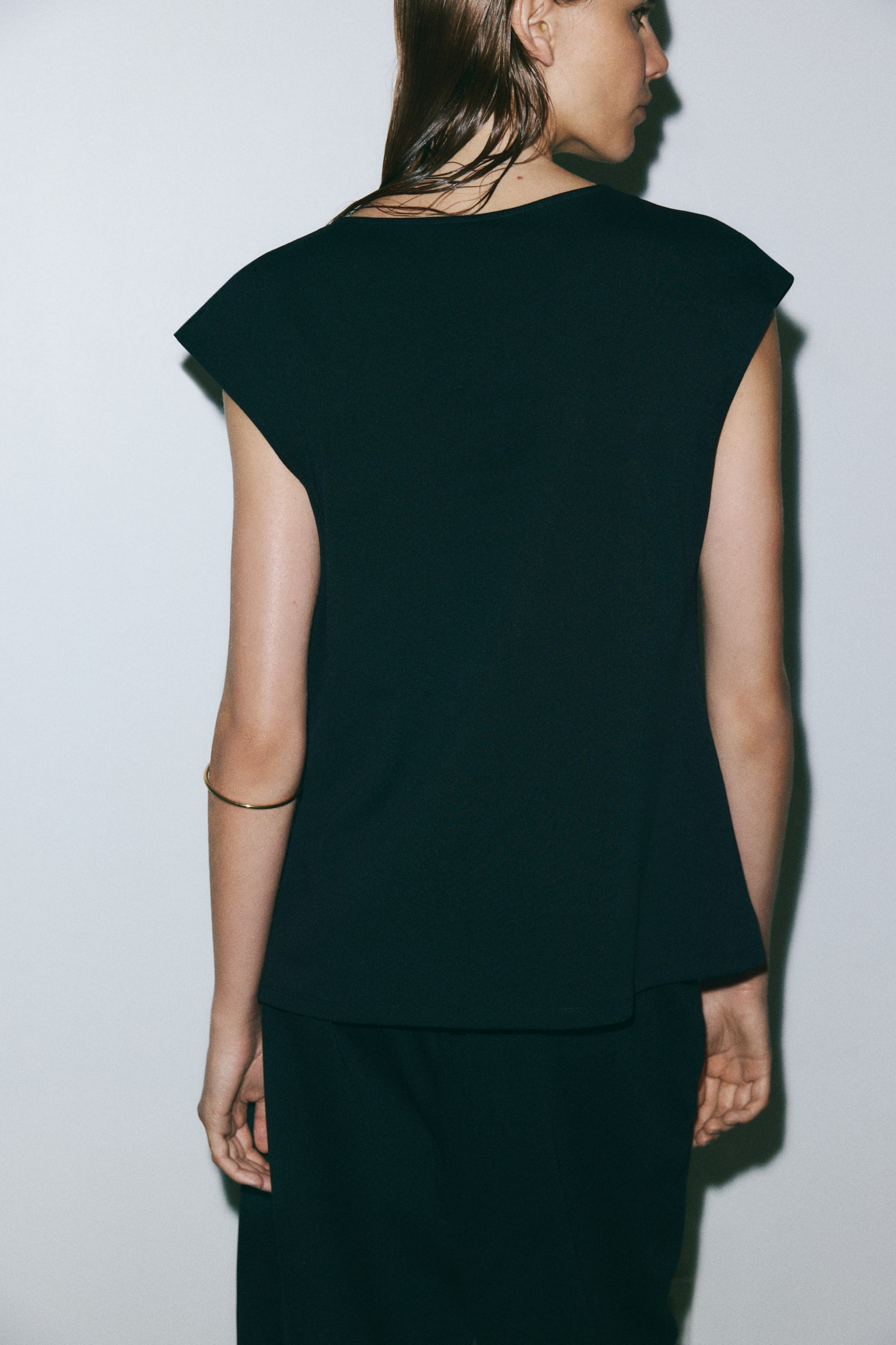 Женский топ H&M Cowl-Neck Jersey Top, цвет: Чёрный — фото 6