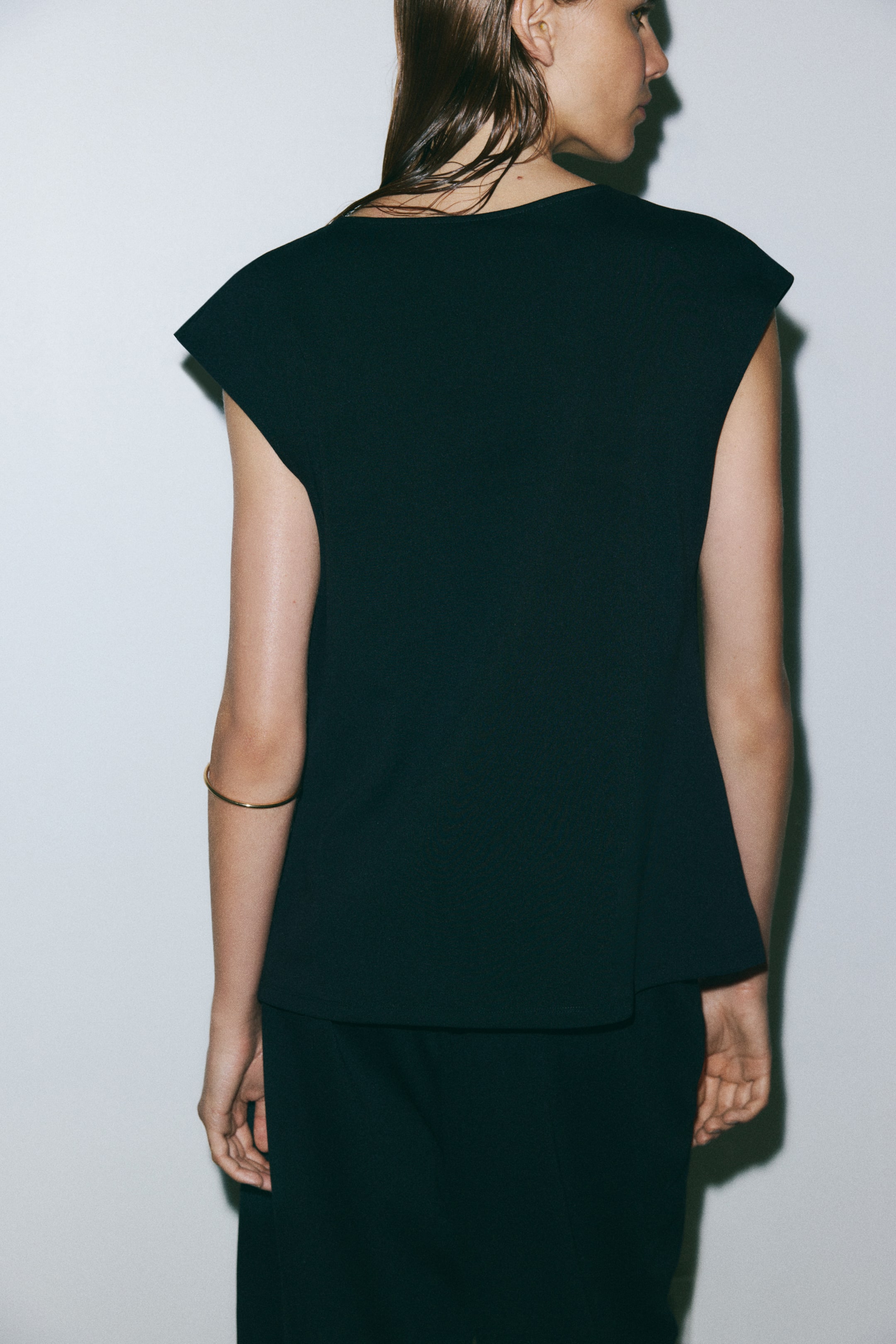 Cowl-Neck Jersey Top