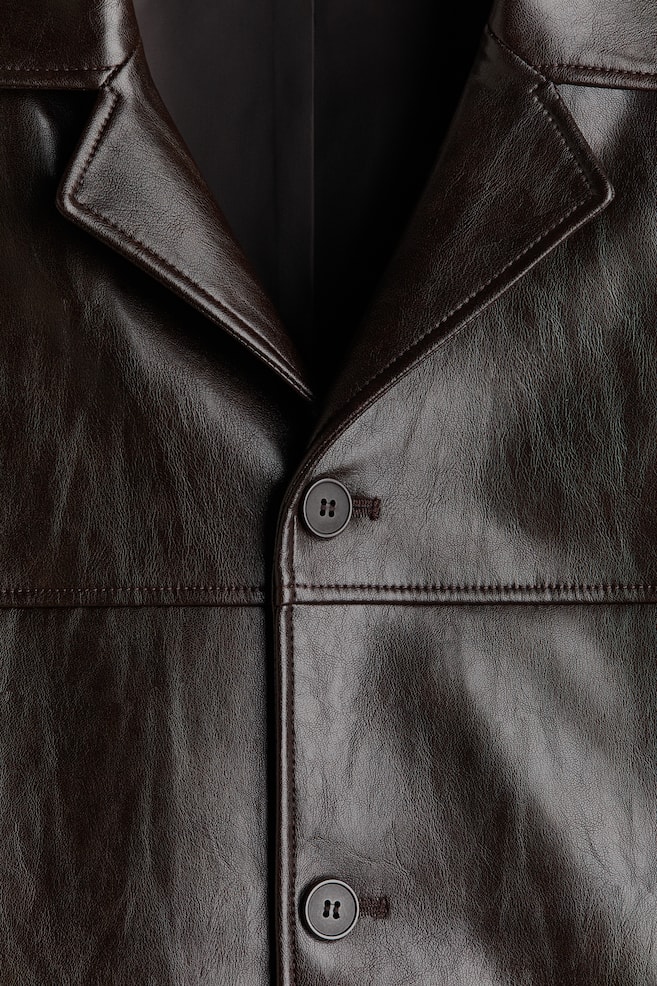 Coated jacket - Dark brown - 6