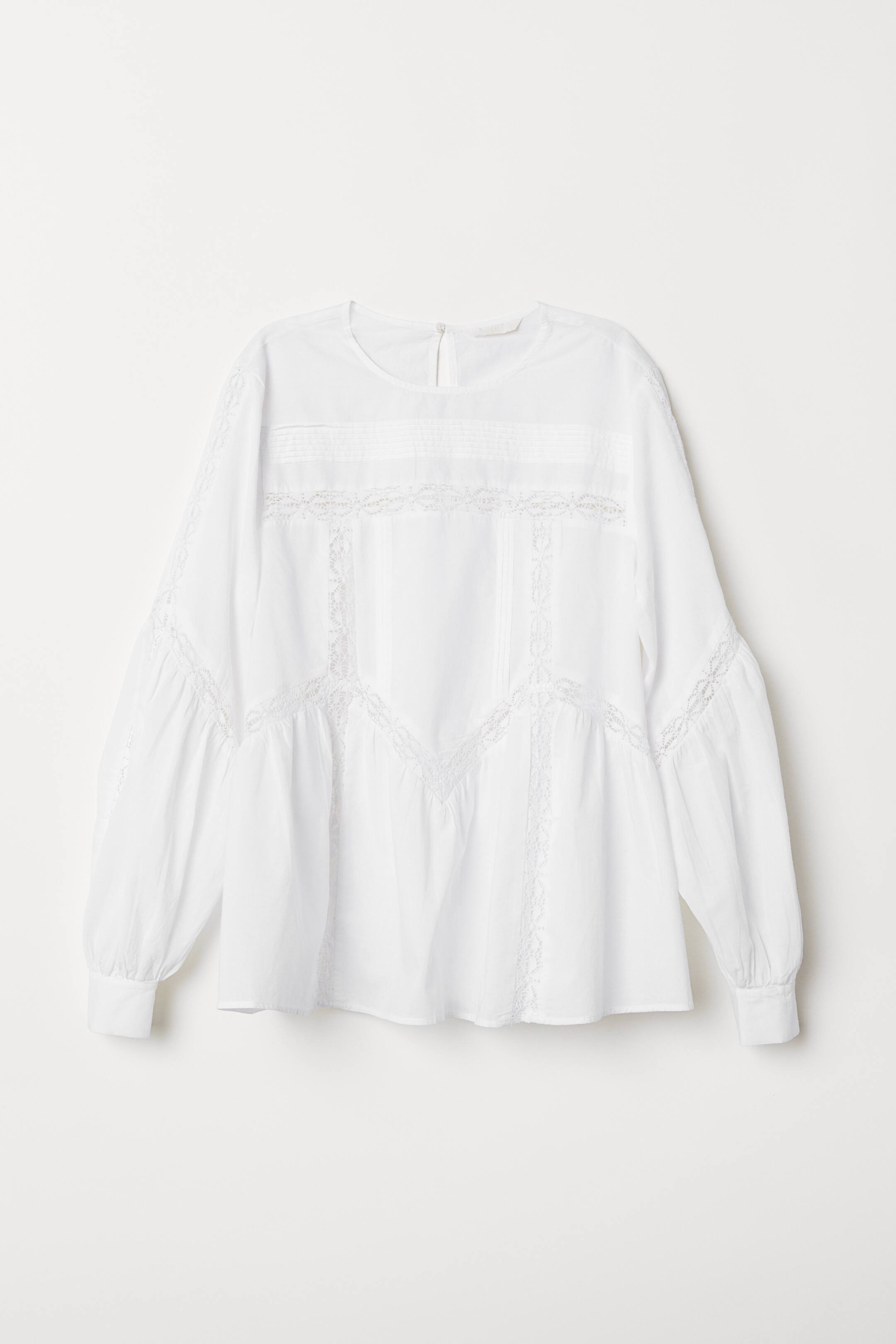Allegra K Donna Top Casual Elegante con Scollo a Lupetto in Pizzo Estivo Floreale Blu XS