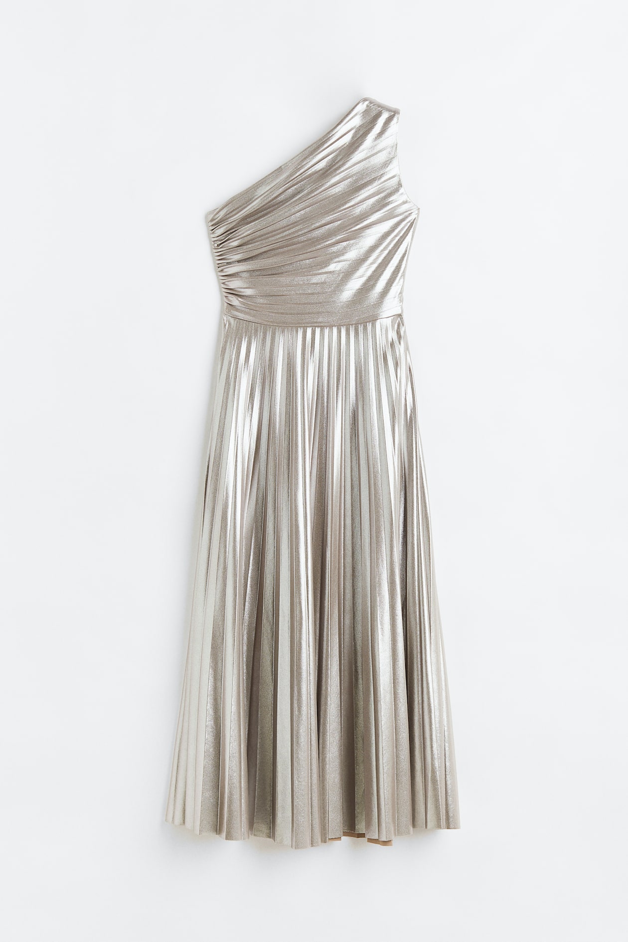 knee length dresses for ladies ELLA-D Metallic Shimmer Dress – Silver – Size M – SPCA Op Shops
