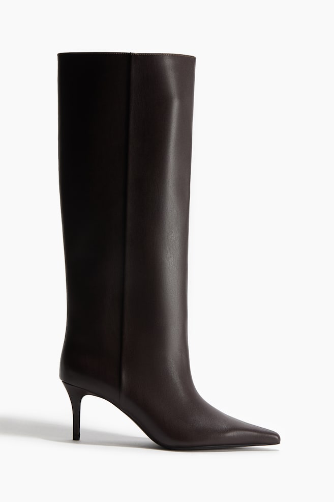 Knee-High Boots - Dark brown/Dark brown/Brown - 1