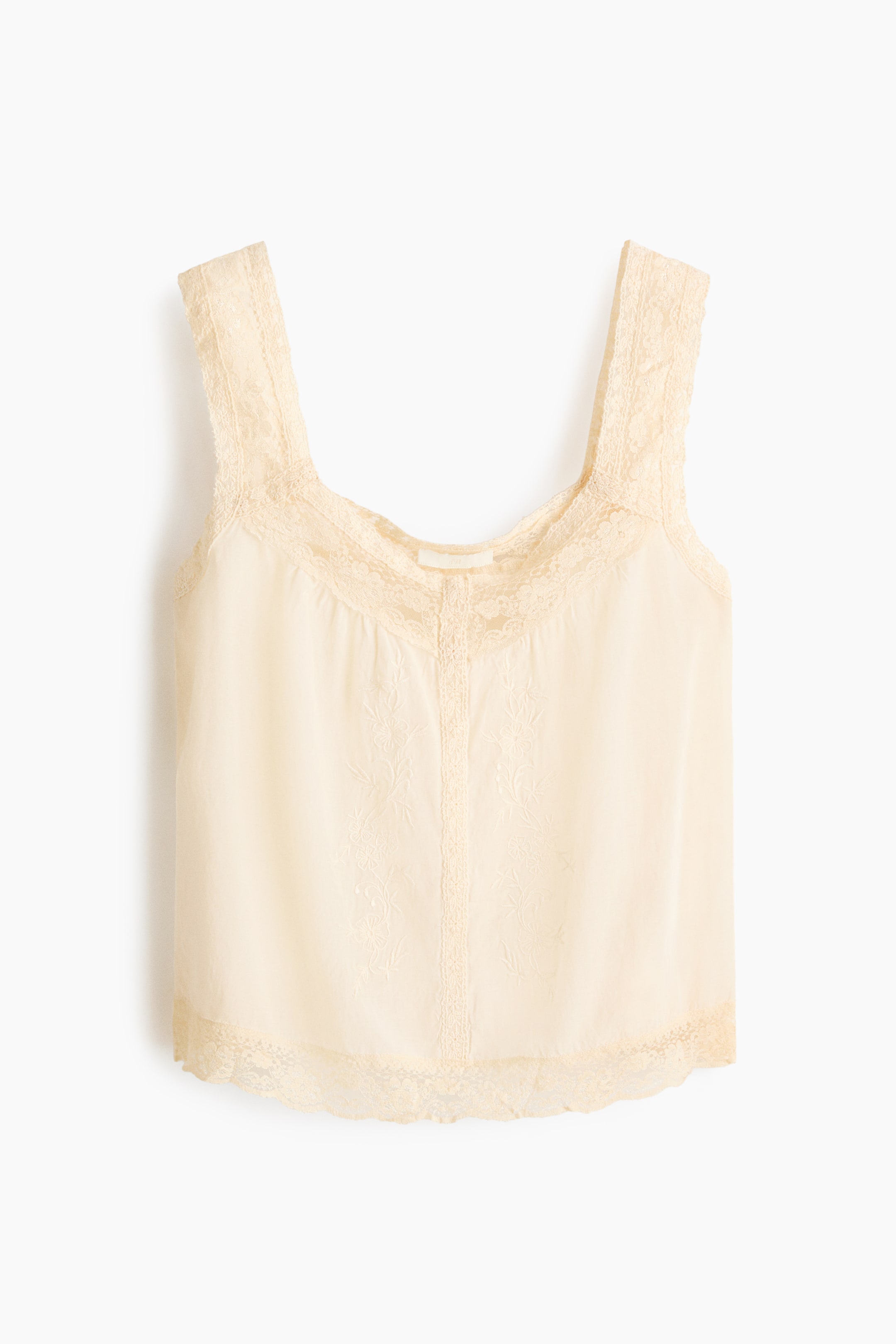 Haut brodé en viscose mélangée