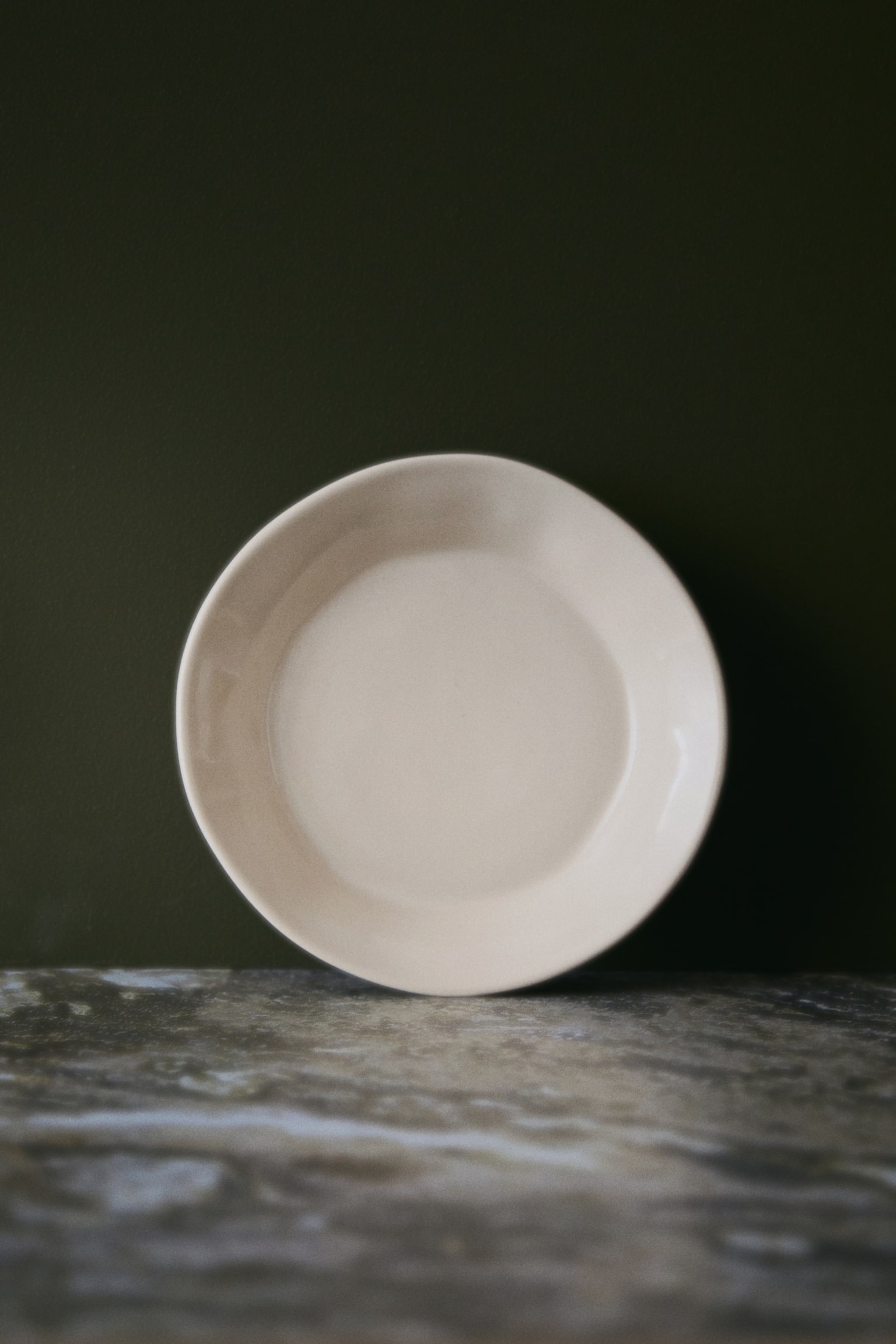 Deep stoneware plate - White - 5