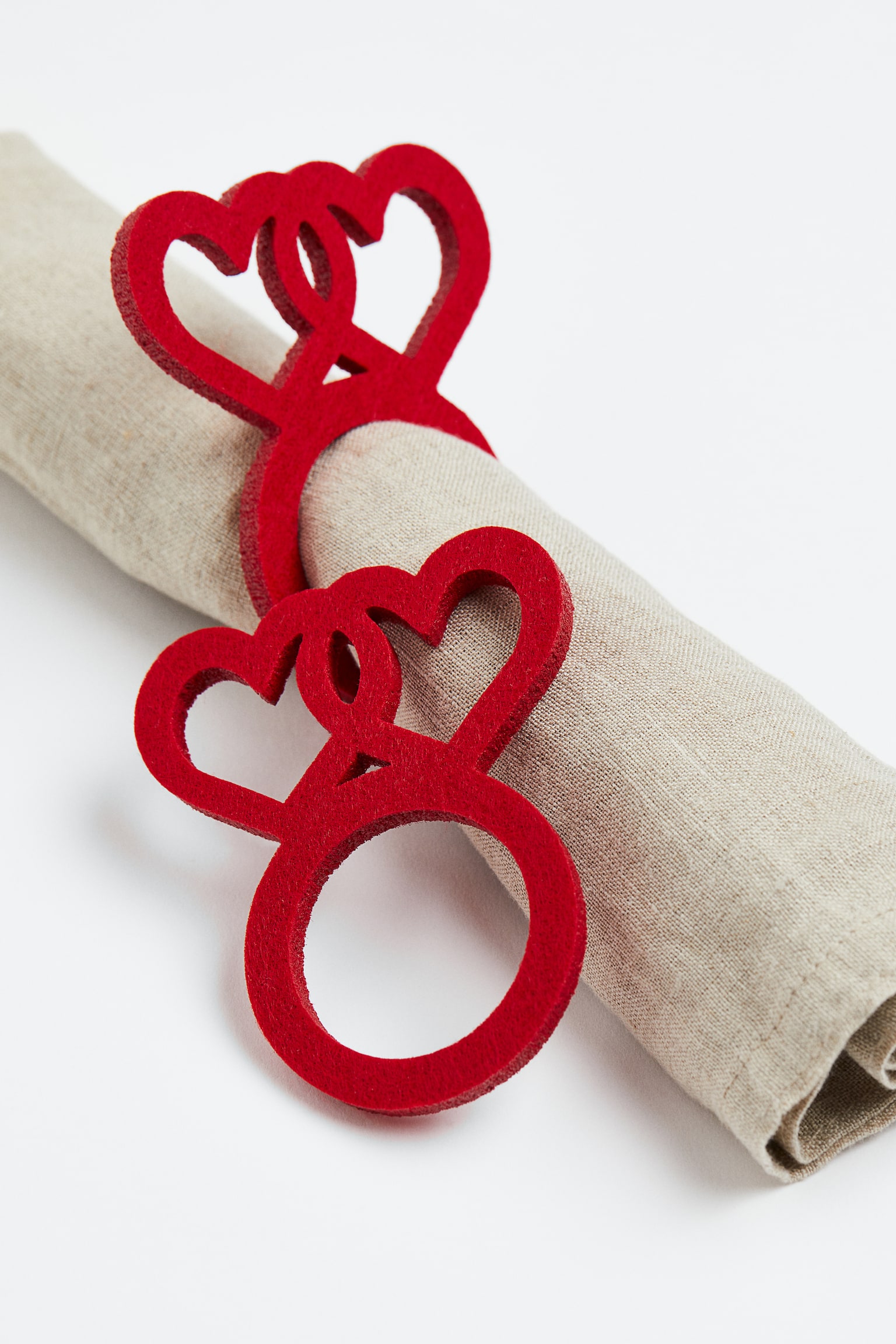 2-pack napkin rings - Red - 2