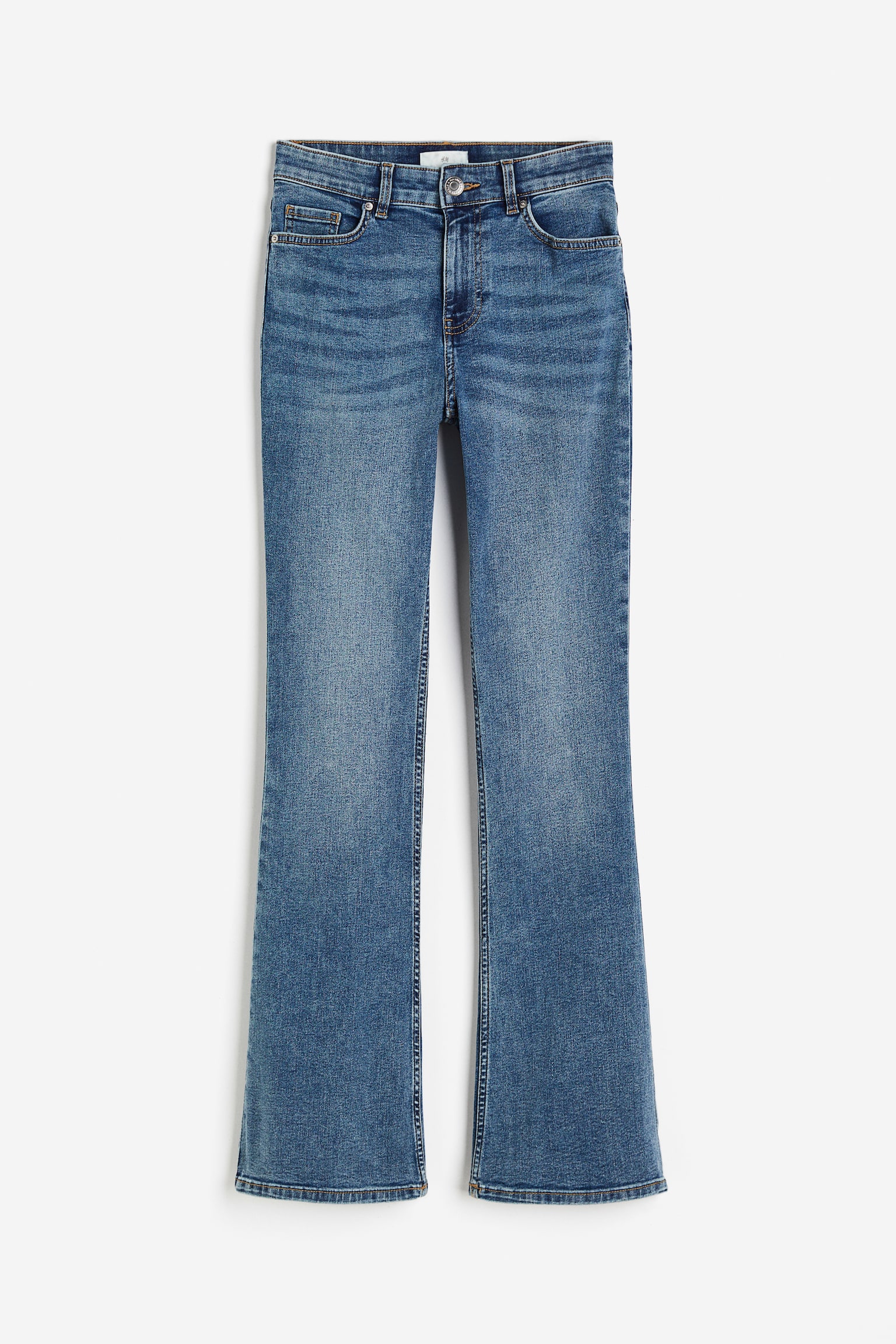 Flared High Jeans - Denim blue