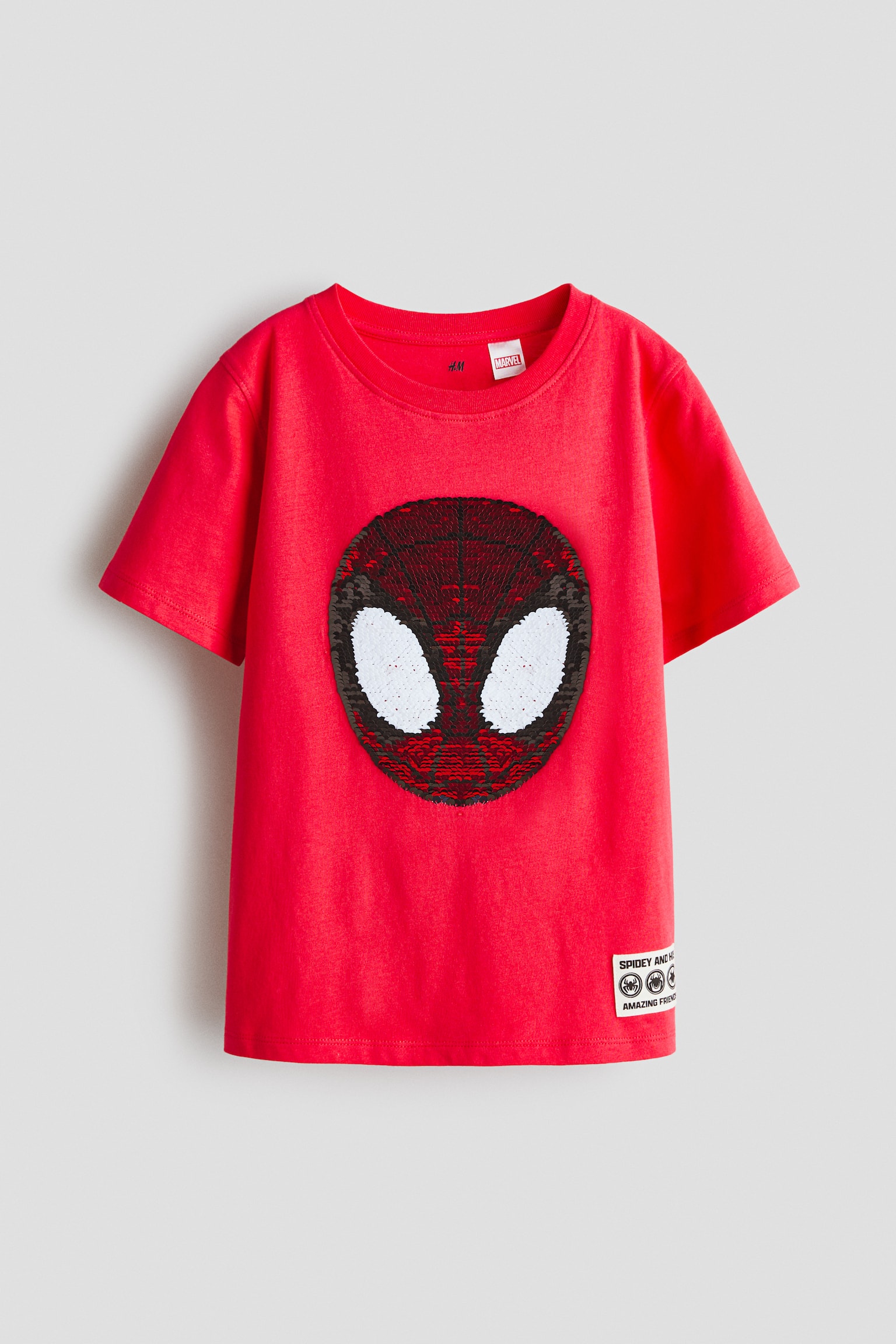 Reversible sequin T-shirt - Red/Spider-Man/Light grey marl/Pokémon/Dark grey/Minecraft/Black/Pokémon - 3