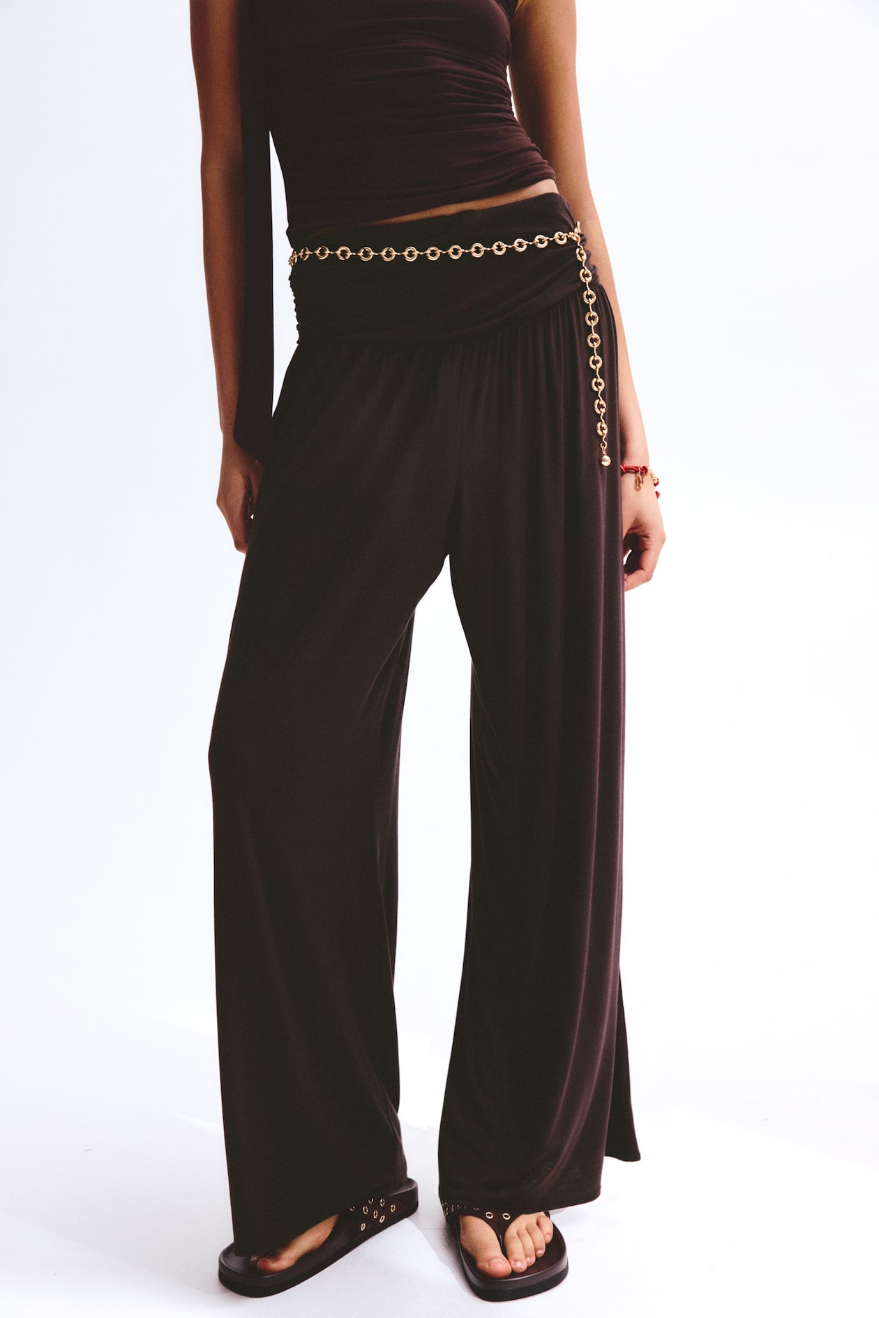 Gathered Viscose Pants - image 2