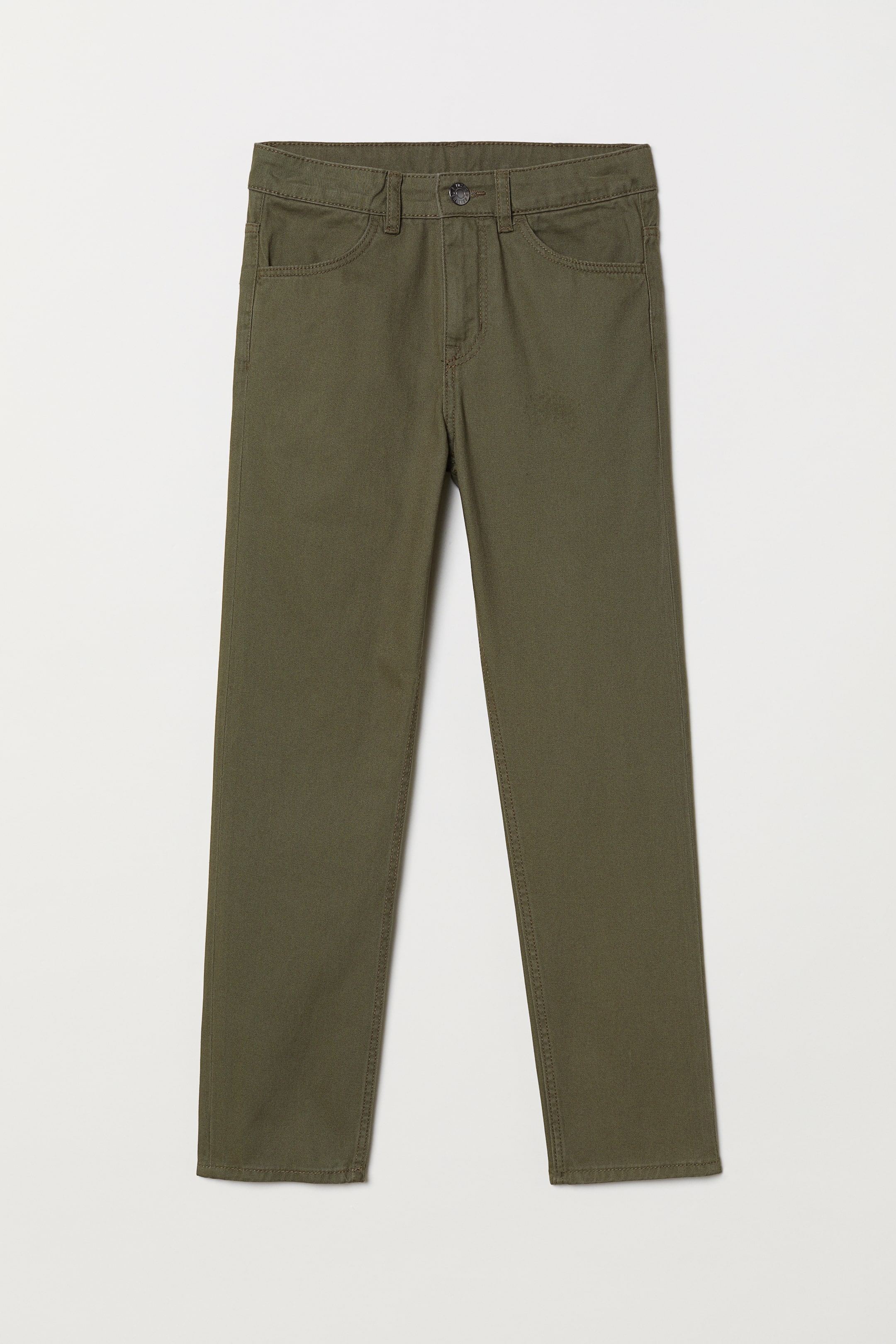 Größeres Bild ansehen: Twillhose Slim Fit - Khakigrün - Kids | H&M DE 1