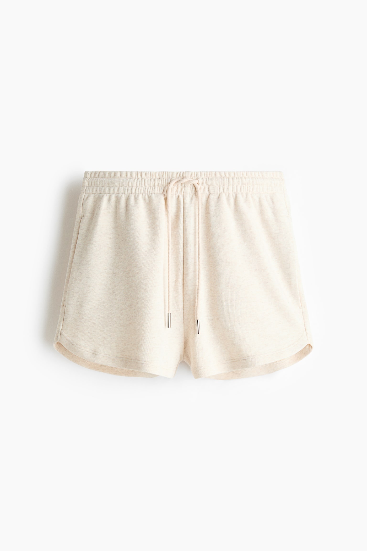 Short en molleton-Beige clair chiné - 1
