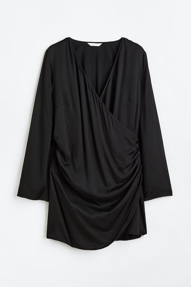 H&M+ Gathered bodycon dress - Black - 1
