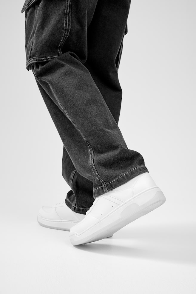Sneakers - Blanc/Noir - 8