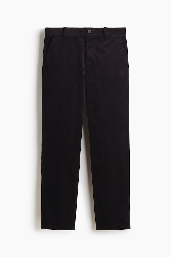 Regular-Fit Corduroy Pants - Dark blue/Beige - 1