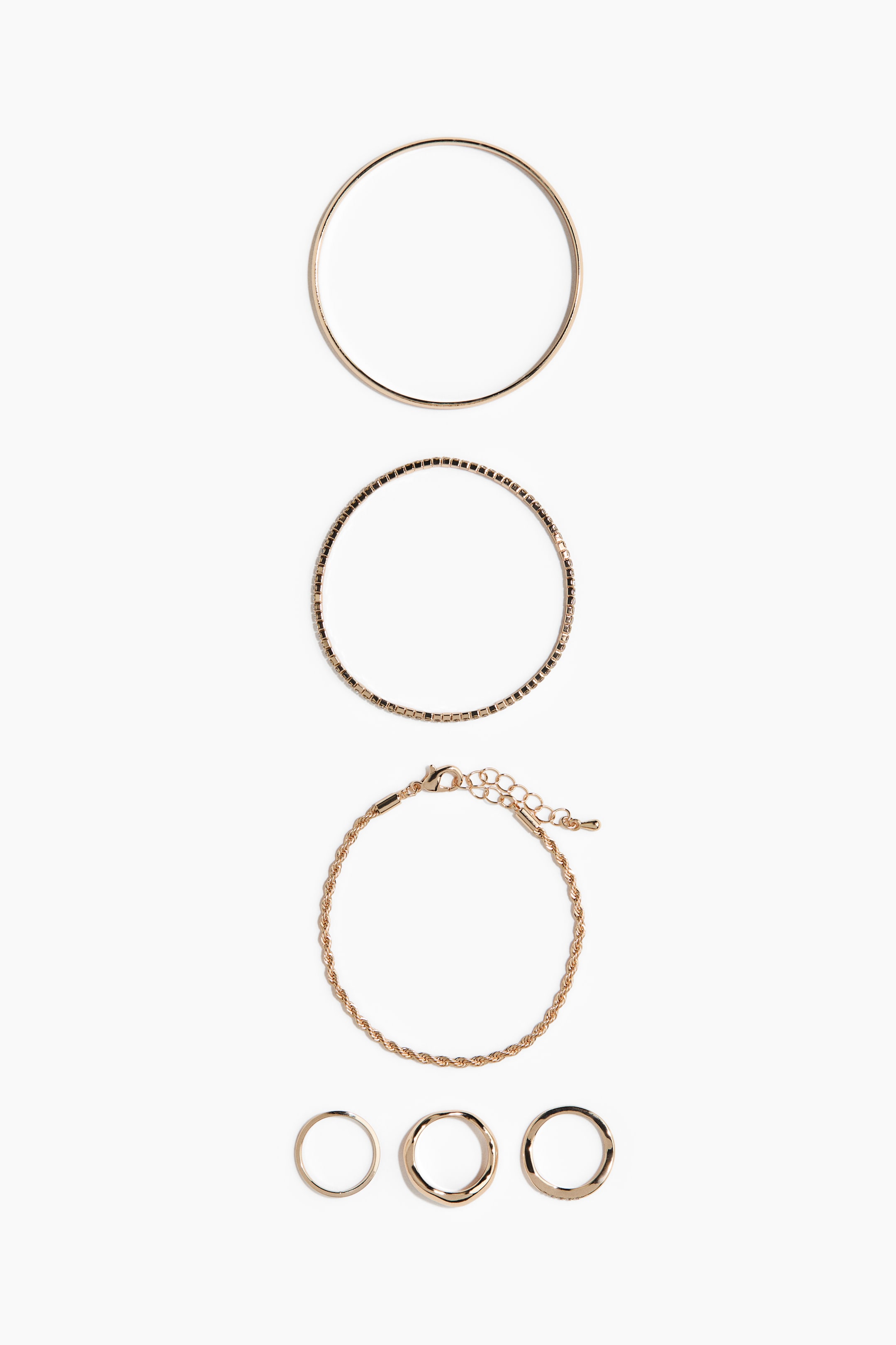 View larger image: 6-piece jewellery set - Gold-coloured - Ladies | H&M 1
