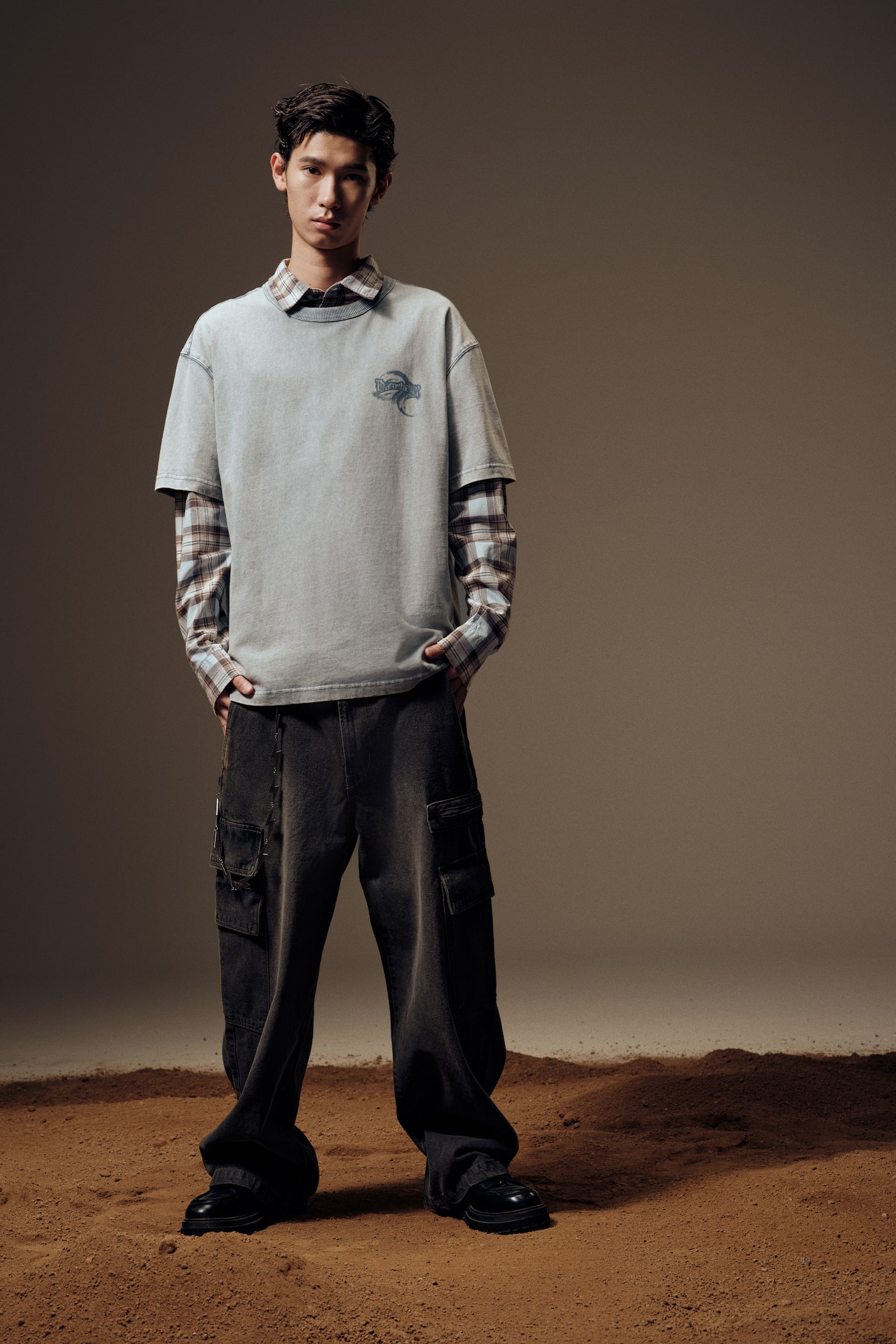 寬鬆剪裁T恤 - 藍色/綠色/Rustbound/黑色/Rustbound - 4