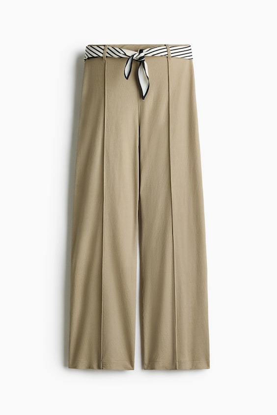 Женские брюки H&M Scarf-Detail Pants