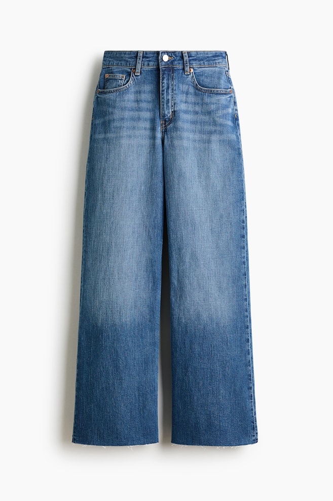 Wide High Waist Jeans - Blu denim lavato/Blu denim/Blu denim chiaro/Blu denim/Blu denim chiaro/Blu denim scuro/Blu denim chiaro/Blu denim navy/Blu denim navy/Bianco/Bianco/Marrone scuro/Blu denim chiaro/Grigio denim scuro/Blu denim chiaro/Marrone scuro/Blu denim scuro - 1