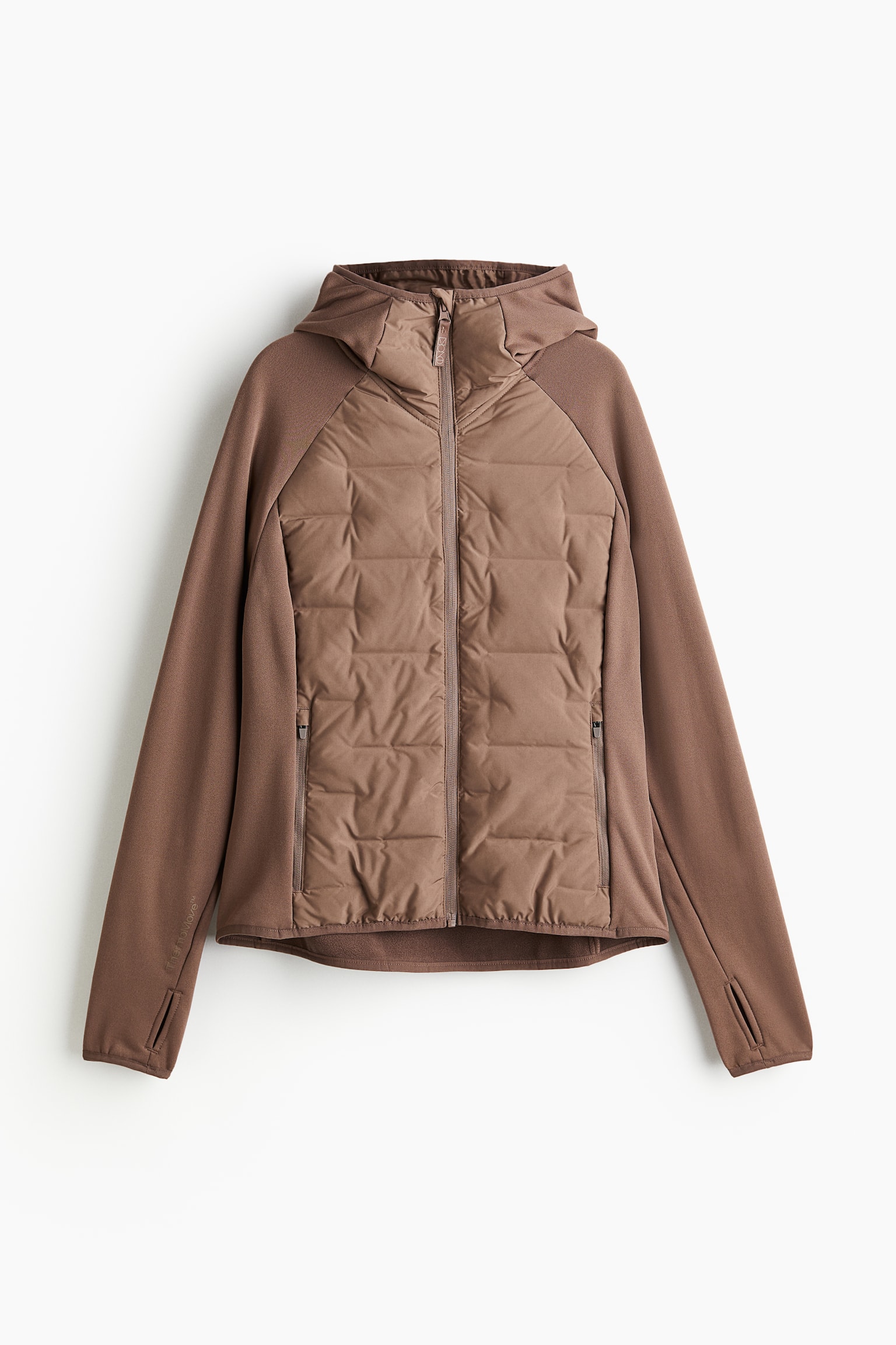 Hybrid Down Jacket In ThermoMove™ - Brown/Grey/Khaki green/Black - 2