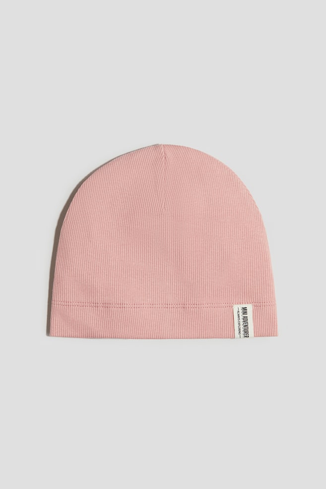 Ribbed beanie - Dusty pink/Mini Adventurer/Beige/Mustard/Mini Adventurer - 1