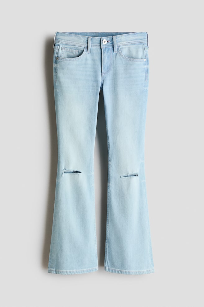 Flared Leg Low Jeans - Azul denim claro/Negro denim/Azul denim/Gris oscuro/Azul denim/Azul denim claro - 1