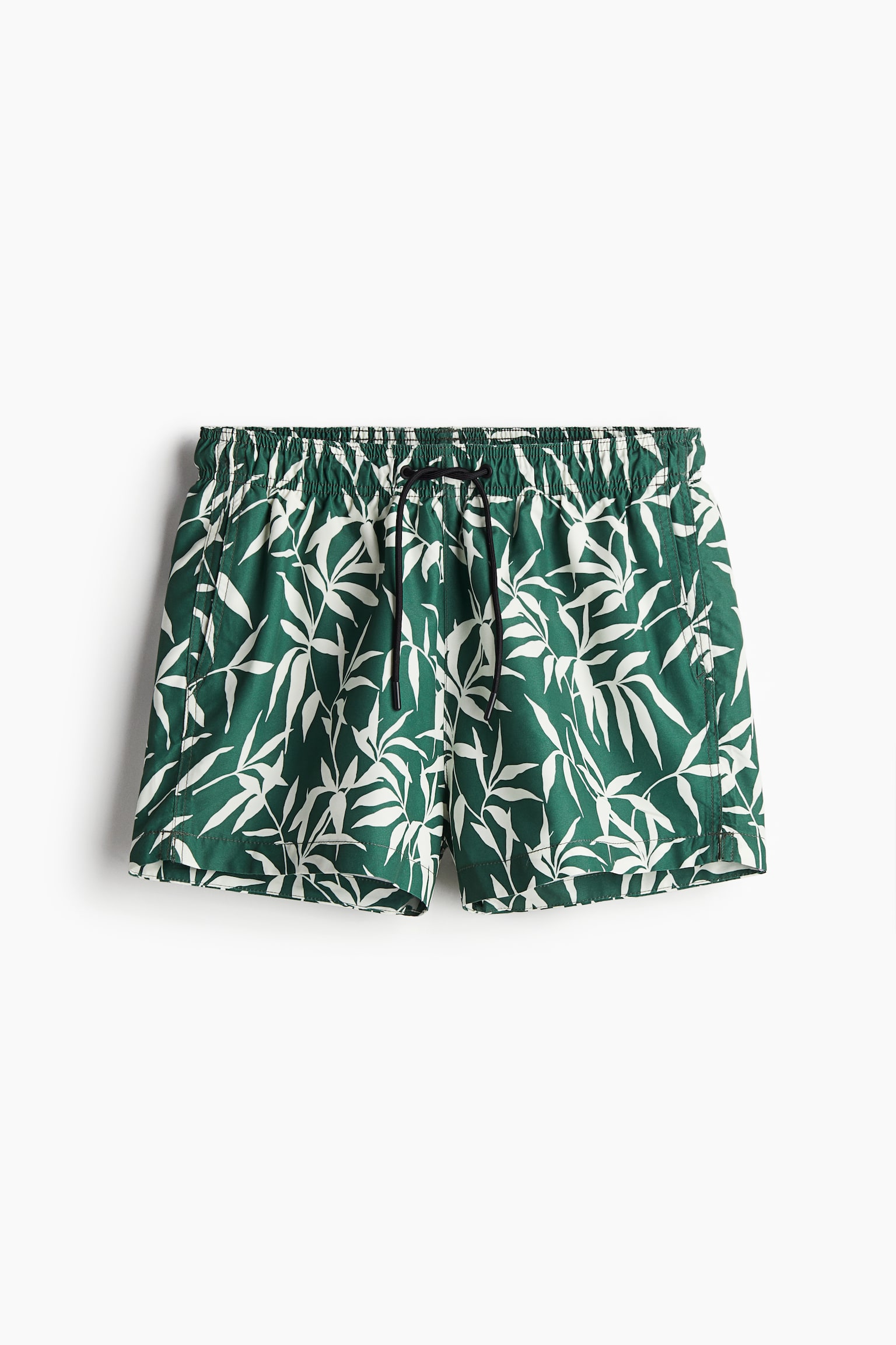 Patterned swim shorts - Green/Leaf-patterned/Dark brown/Patterned/Dark blue/Striped - 2