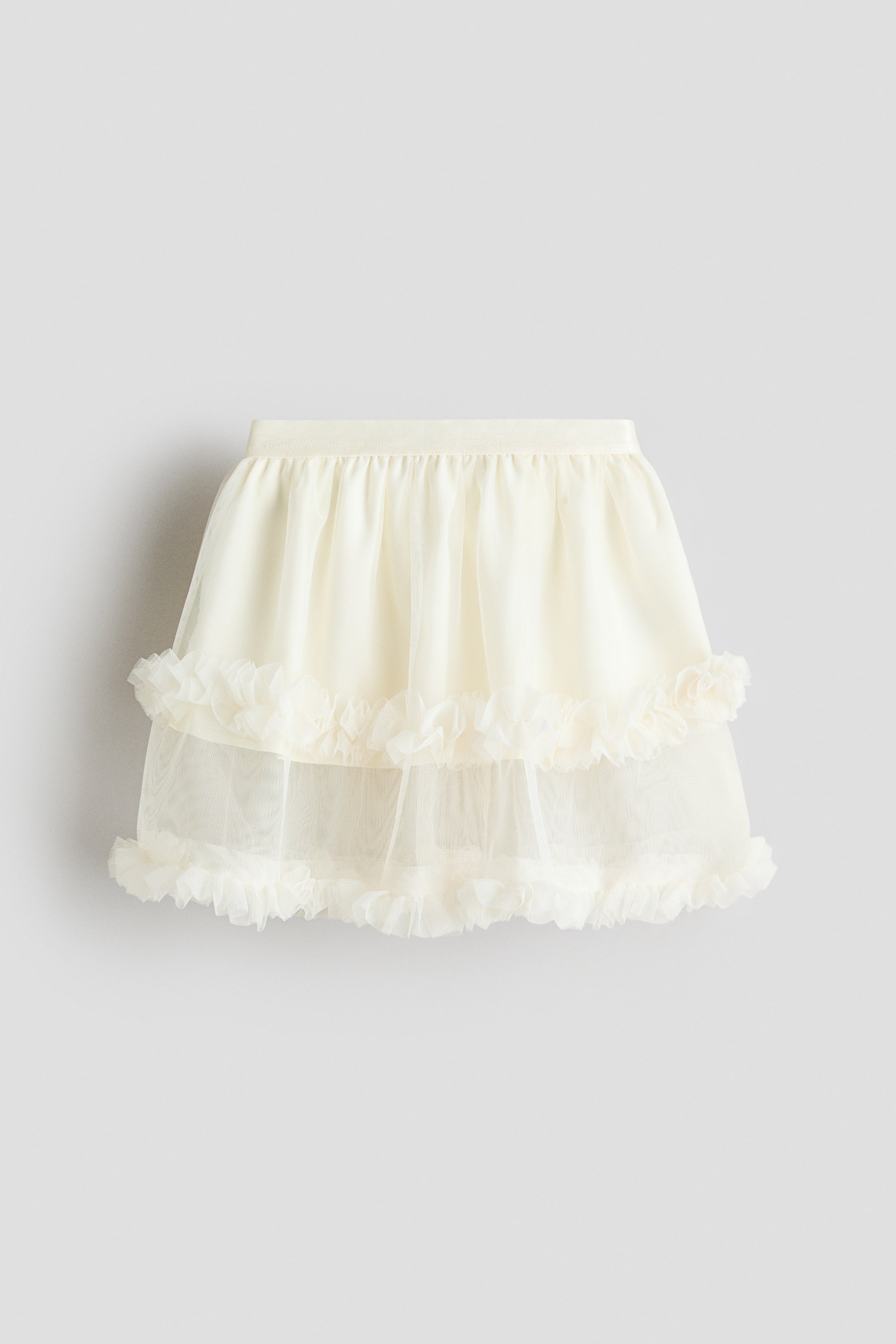 View larger image: Frill-trimmed tulle skirt - Cream - Kids | H&M PH 1