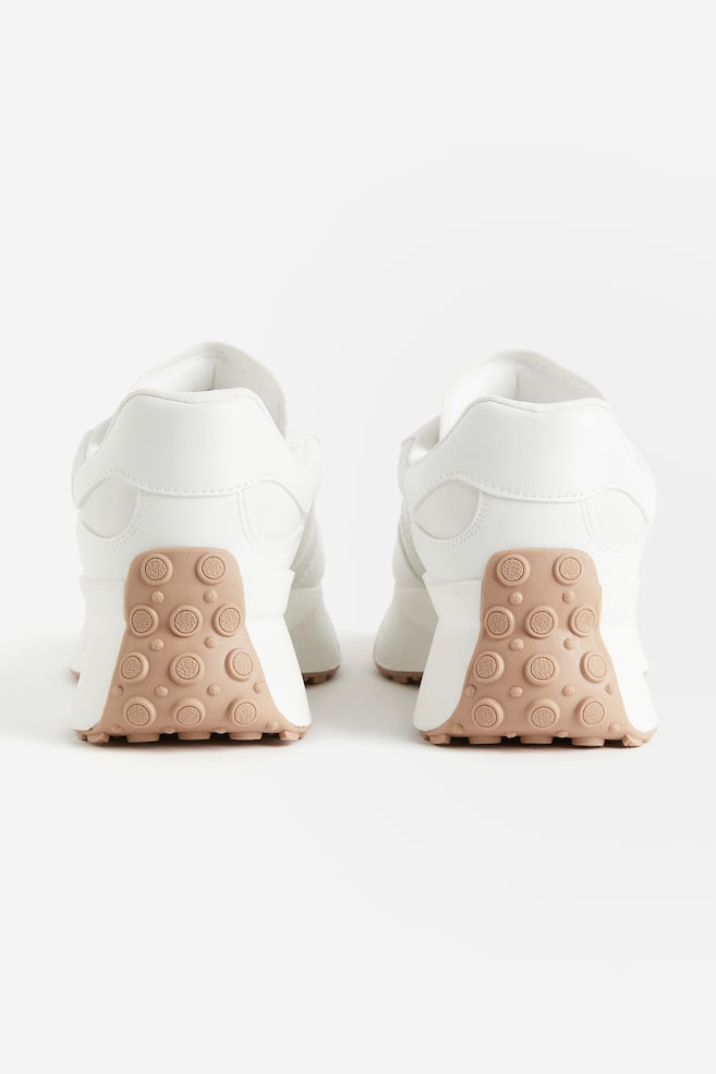 Chunky trainers - White/White/Light pink - 1