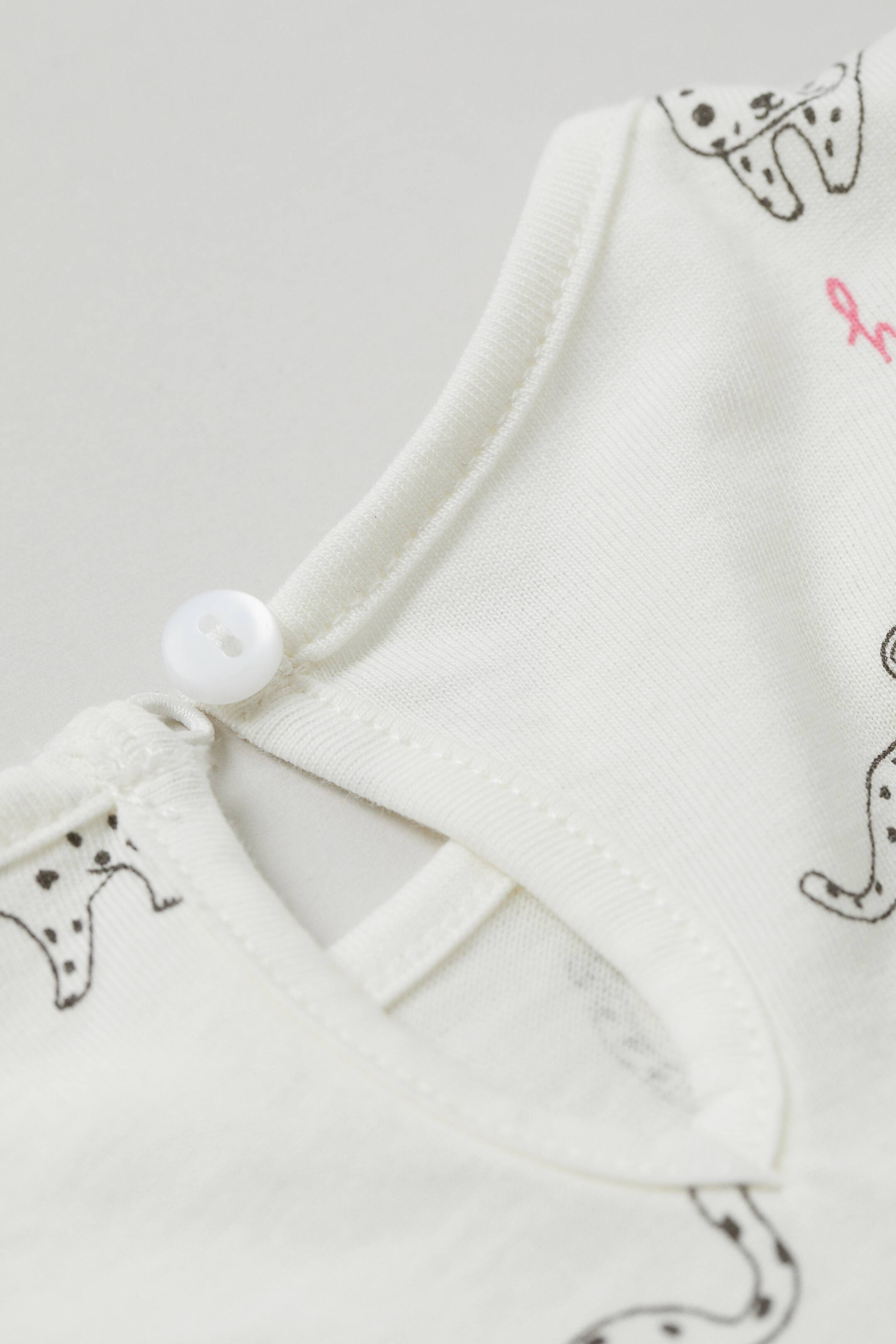 View larger image: Printed top - Natural white/Leopards - Kids | H&M 2