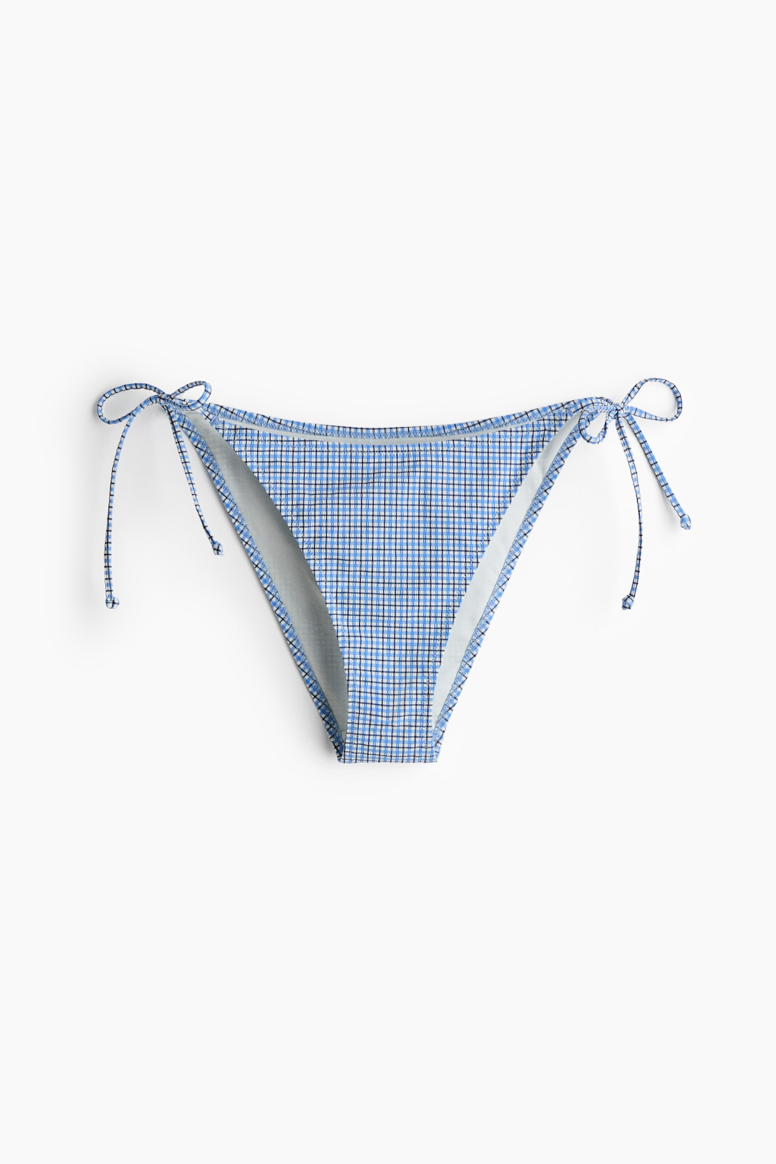 Tie tanga bikini bottoms - Light blue/Checked/Cream/Cherries/Cream/Coral pink/Orange/Striped - 1