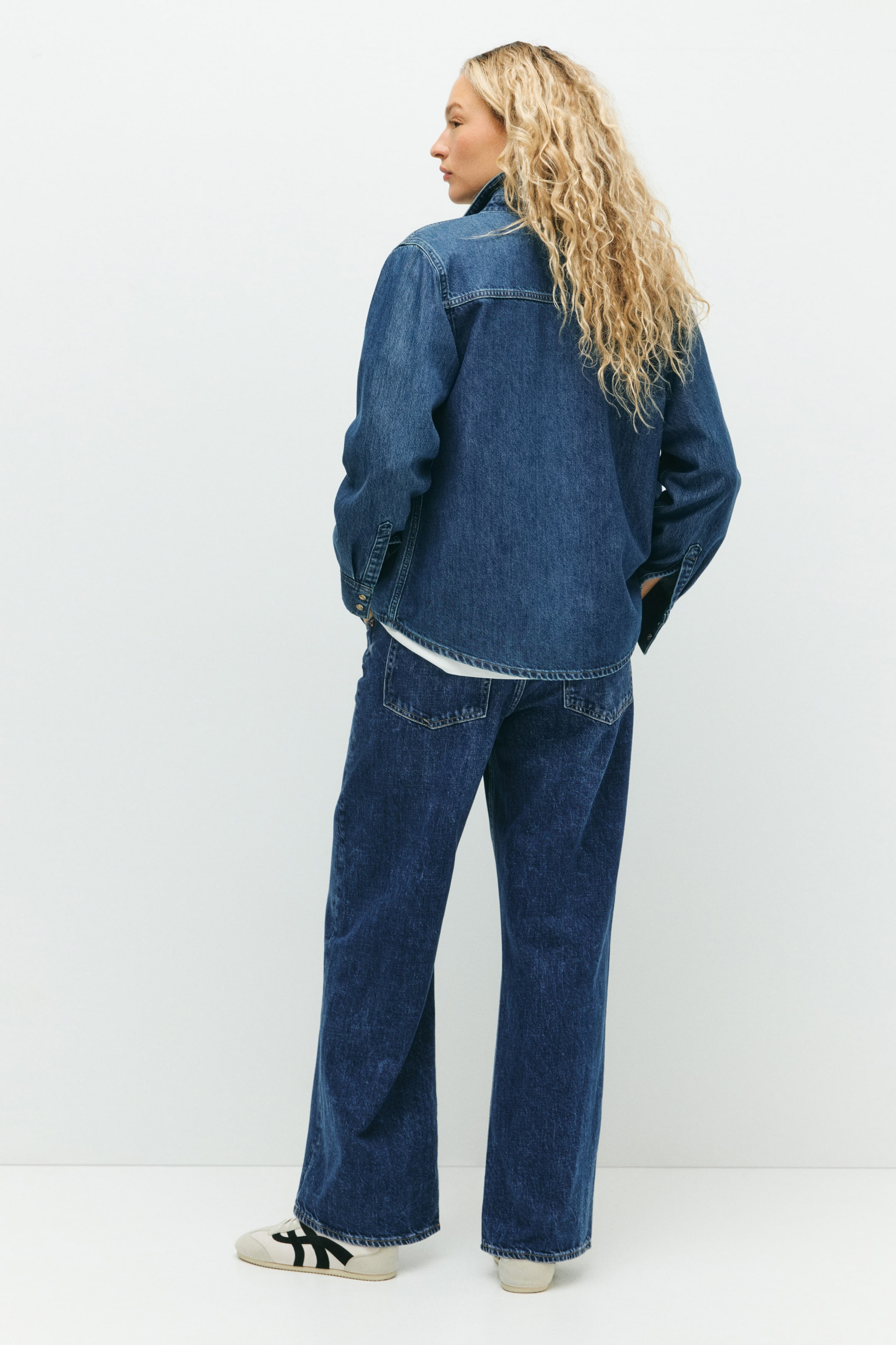 View larger image: MAMA Wide jeans - Denim blue - Ladies | H&M GB 5