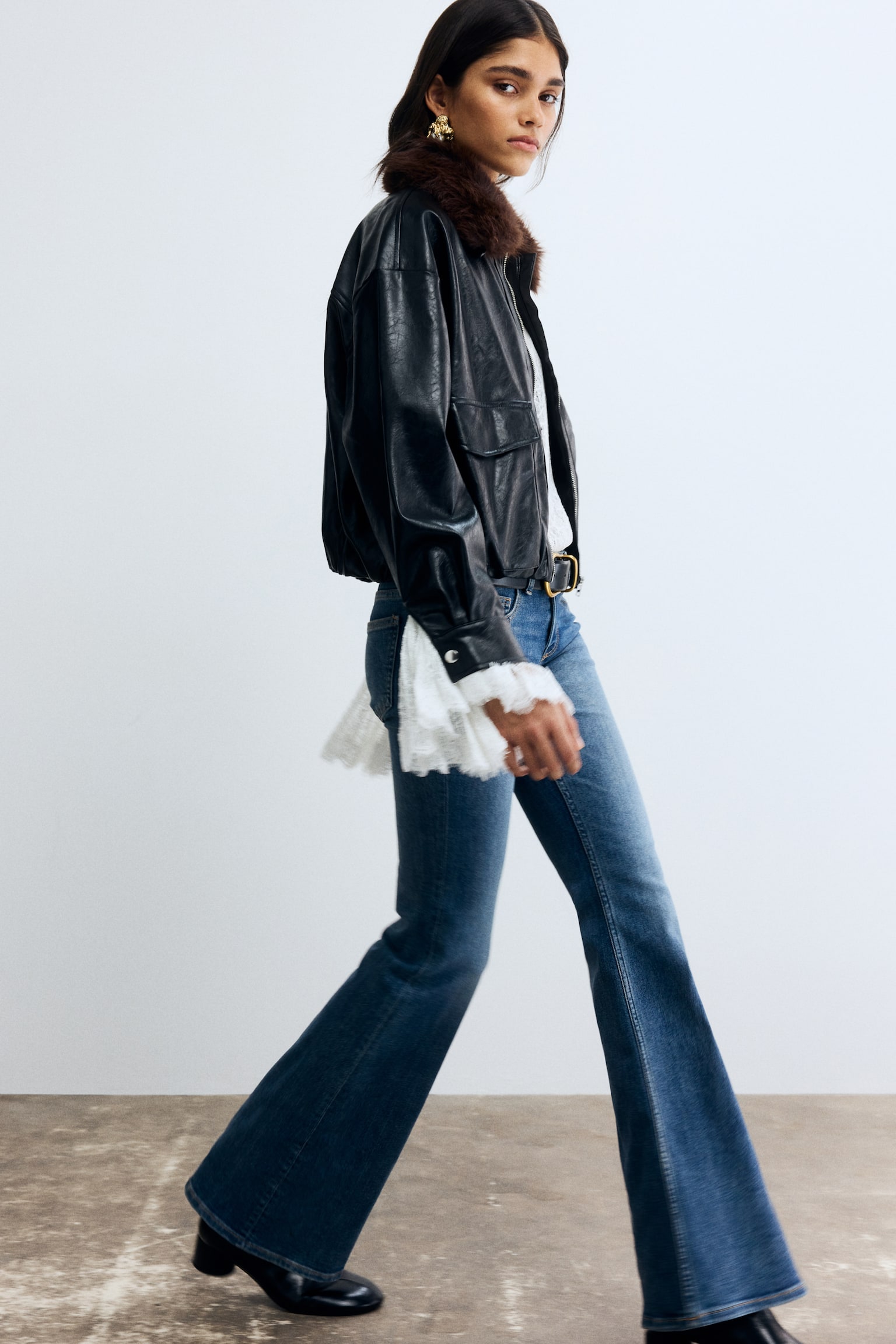 Flared Low Jeans - Light denim blue/Black/Washed out/Denim blue/Dark grey/Leopard print/Denim grey/Light denim blue/Light grey/Light denim blue/Light denim blue/Cream/Black - 1