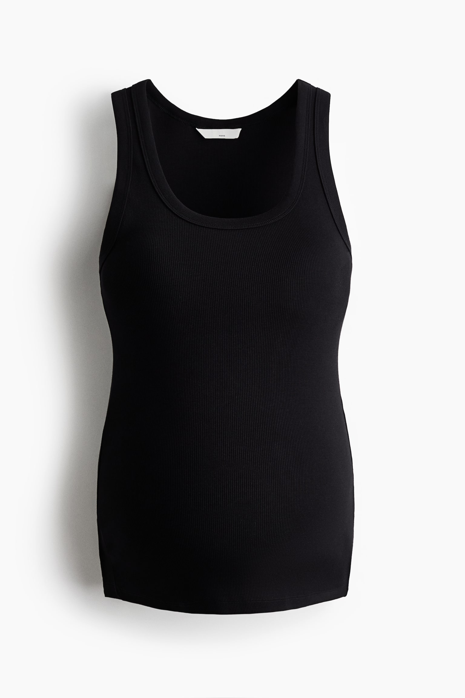 MAMA Ribbed vest top - Black/White/Dark brown/Khaki green - 2
