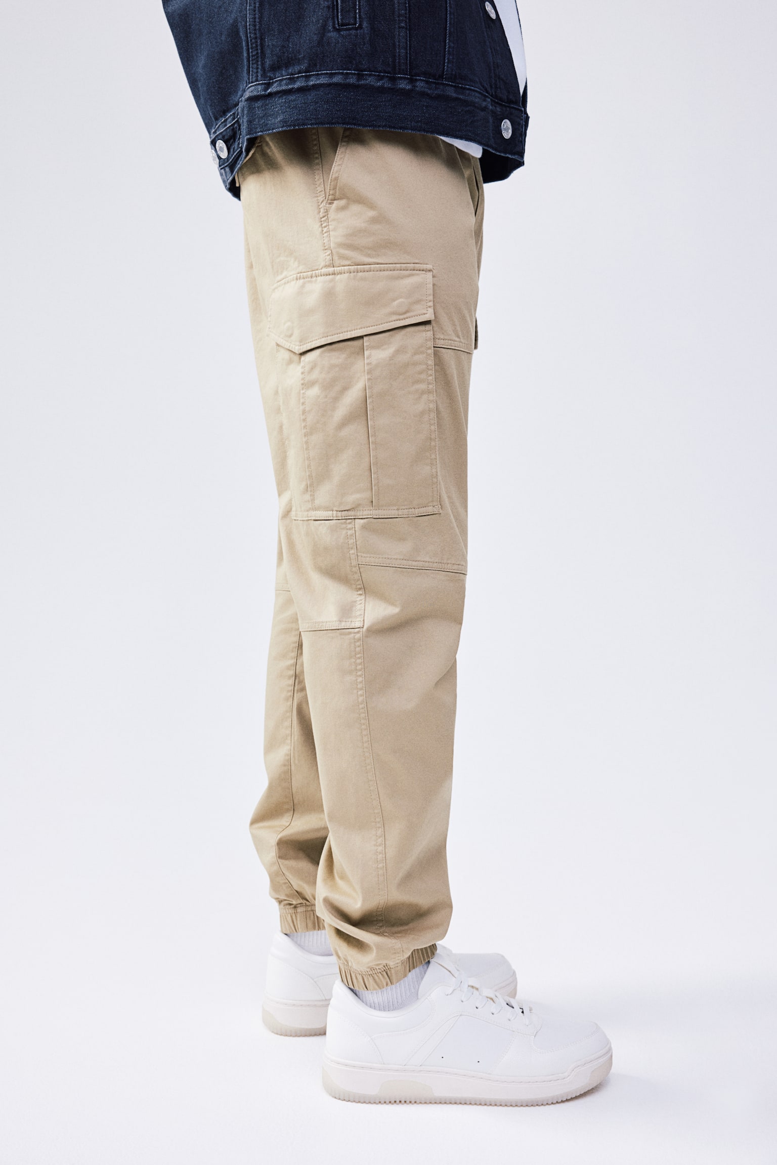 Slim Fit Cargo Joggers - Beige/Dark grey/White/Dark beige/Khaki green/Light grey/Black - 3