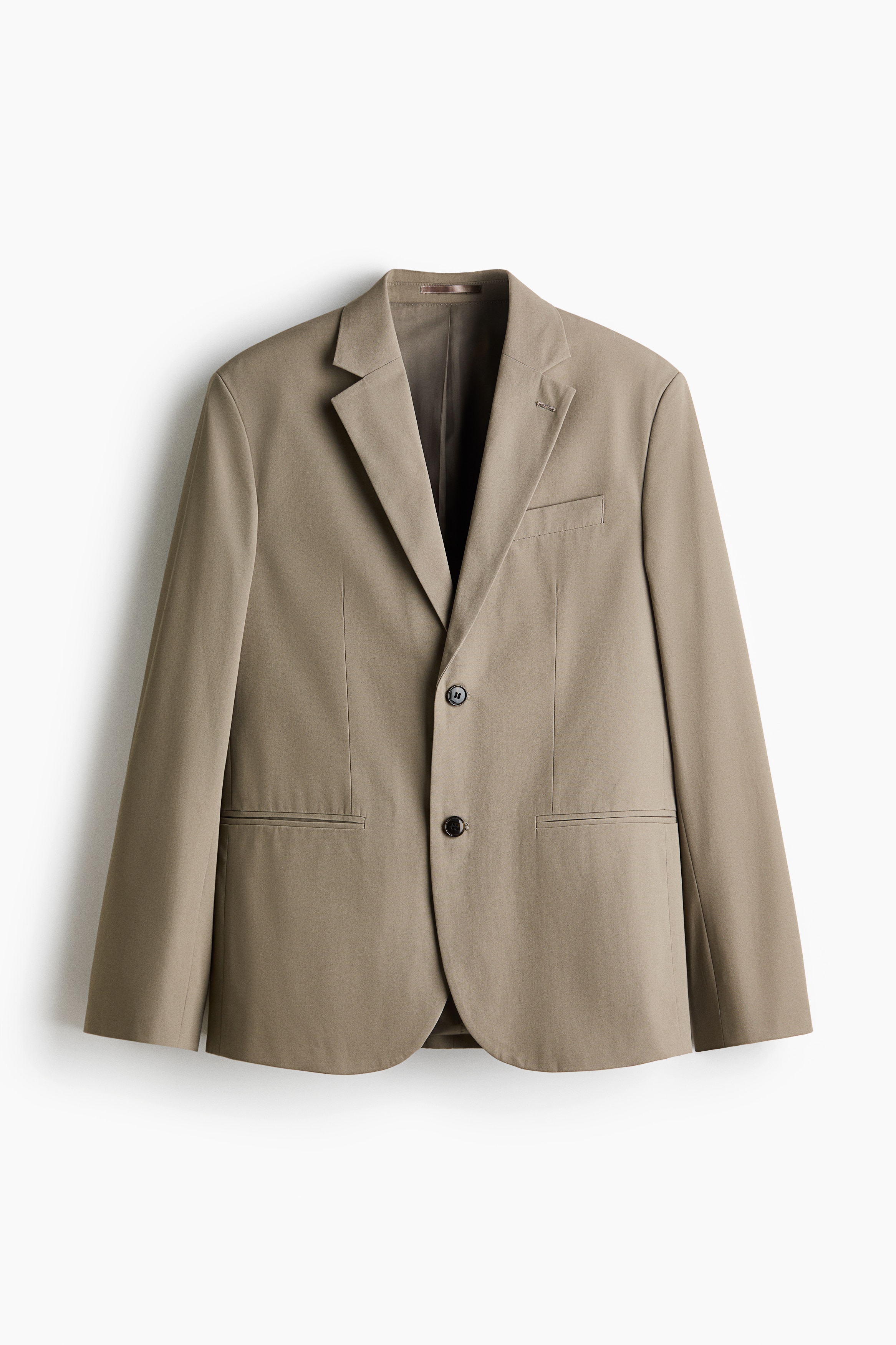 Regular Fit Single-breasted jacket - Khaki green/Black