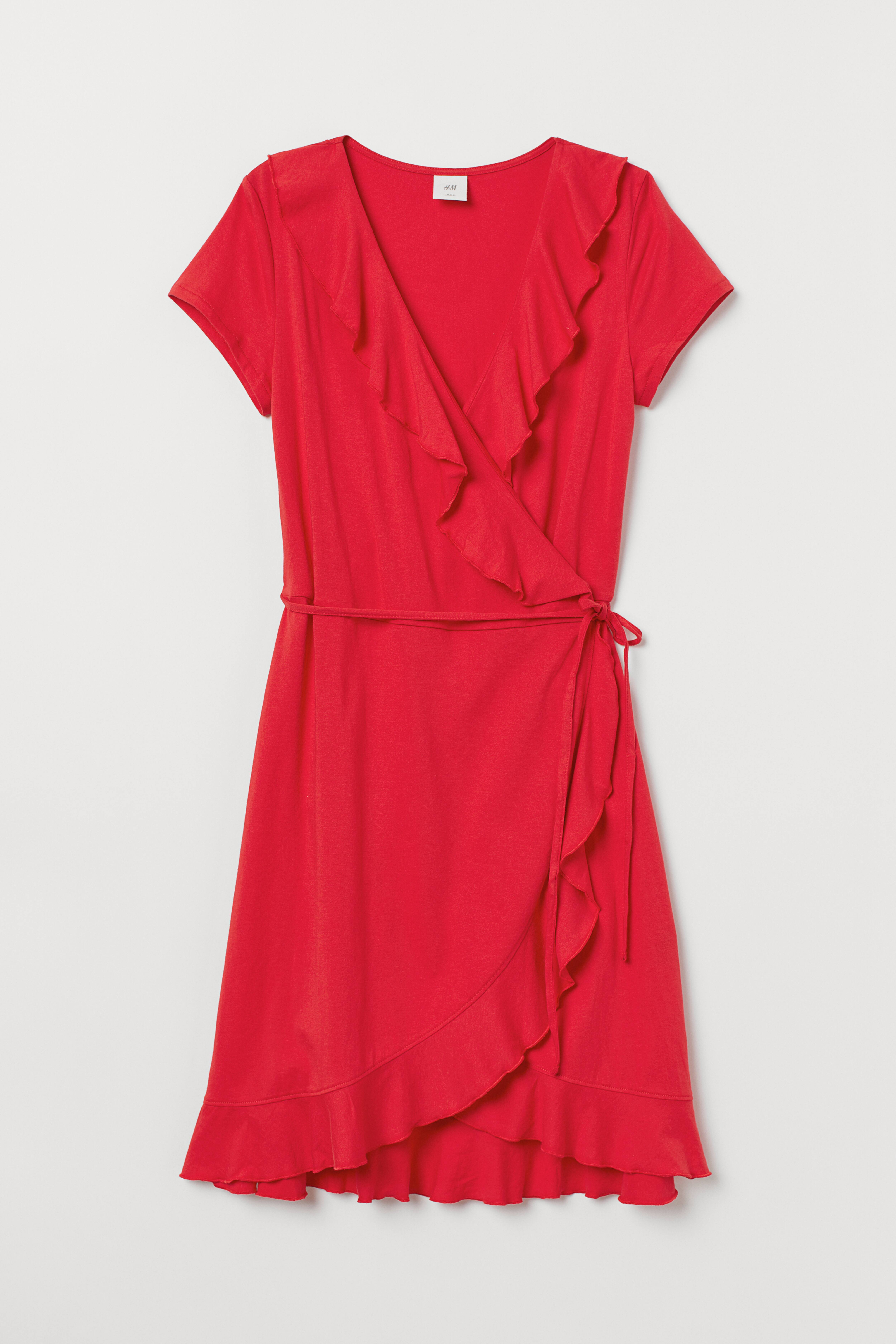 Ruffled Wrap Dress