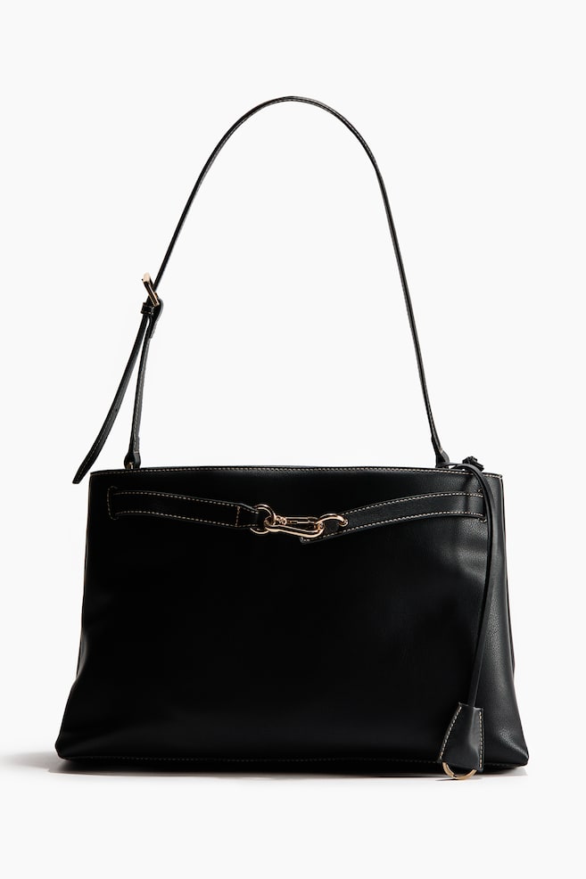 Shoulder bag - Black/Greige/Brown - 1