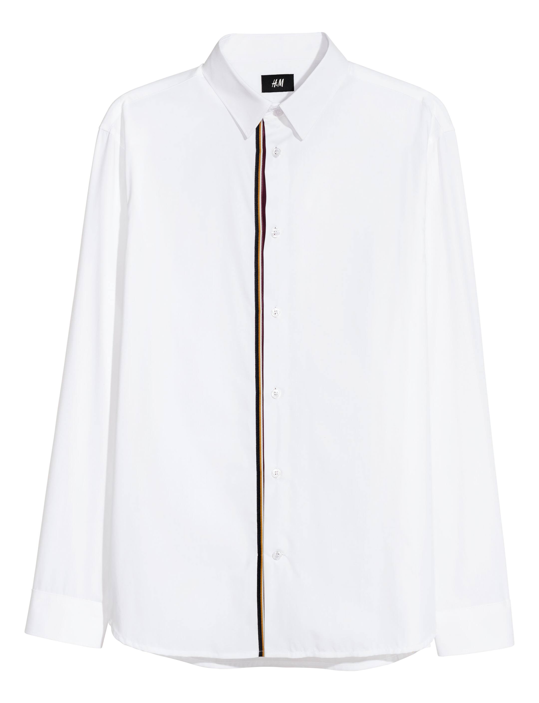 View larger image: Lyocell Shirt Regular fit - White - Men | H&M US 1