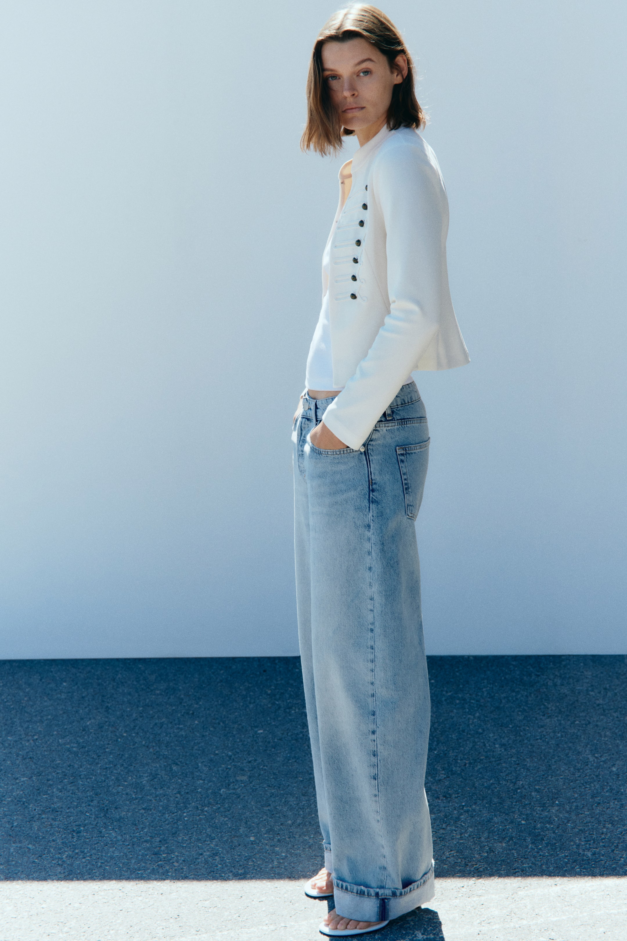 Jean flottant taille classique