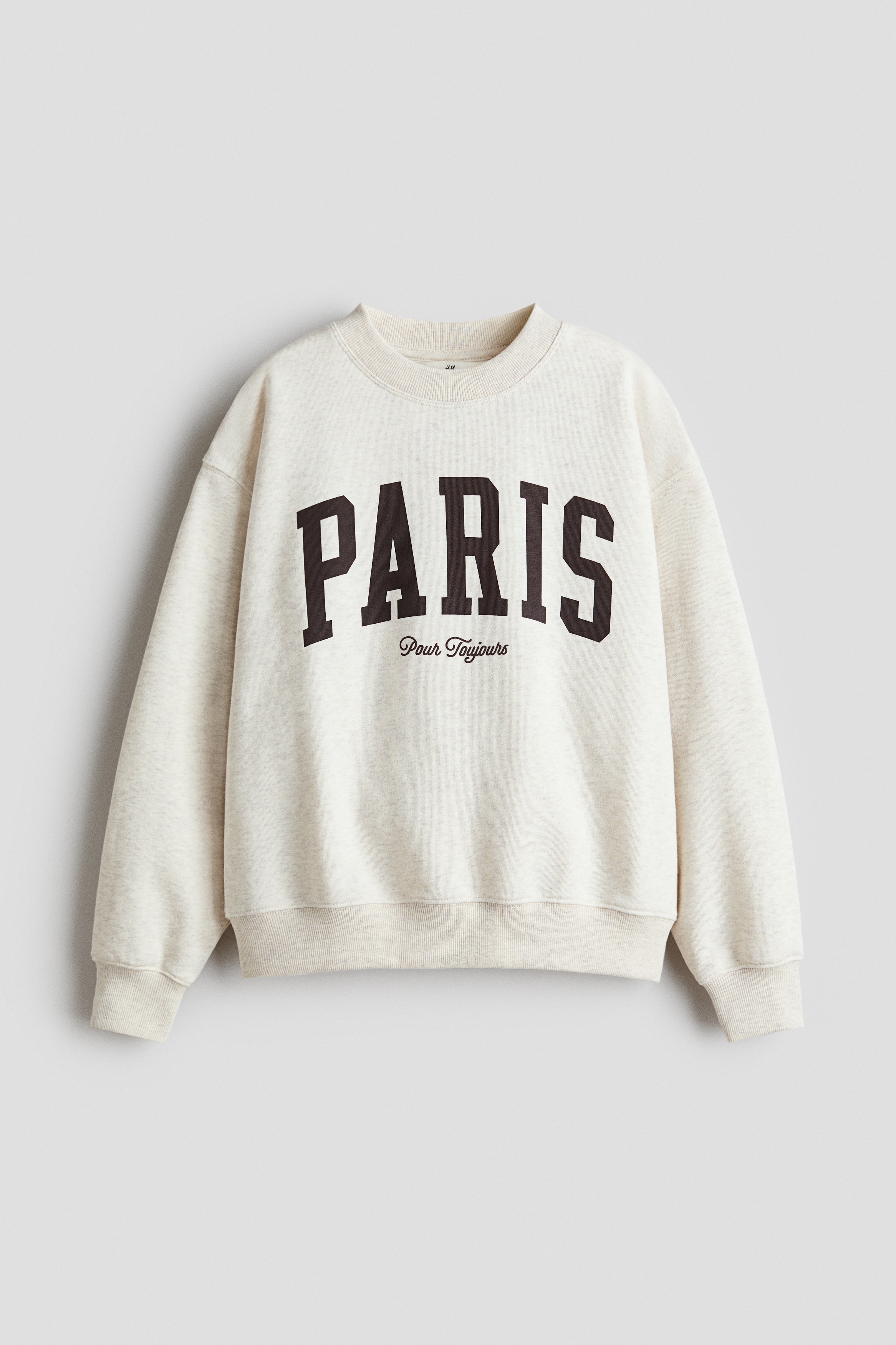 Felpa con motivo stampato - Beige chiaro mélange/Paris/Rosa/Athletic Club/Blu navy/Le Marais
