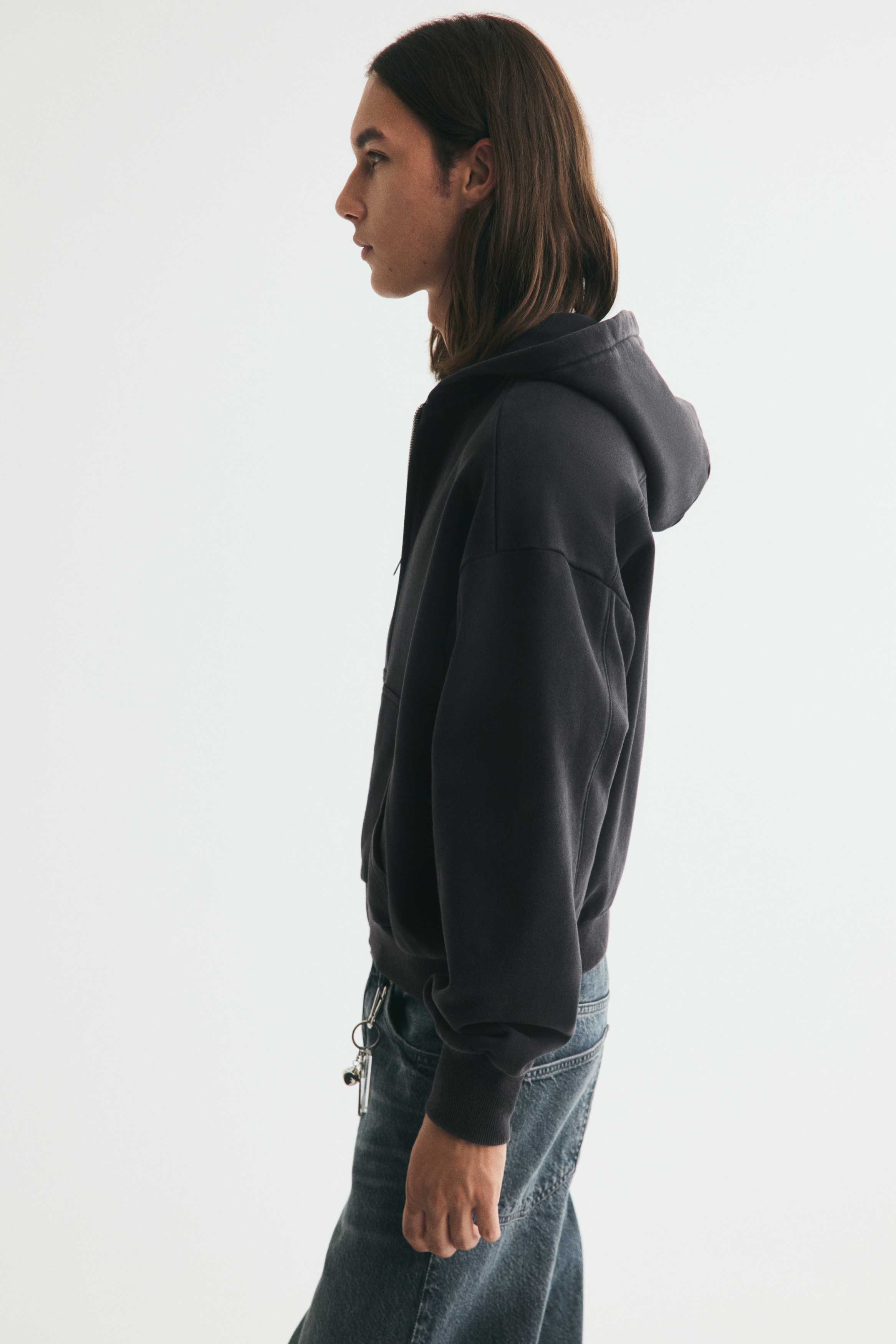 هودي بسحاب أوفرسايز